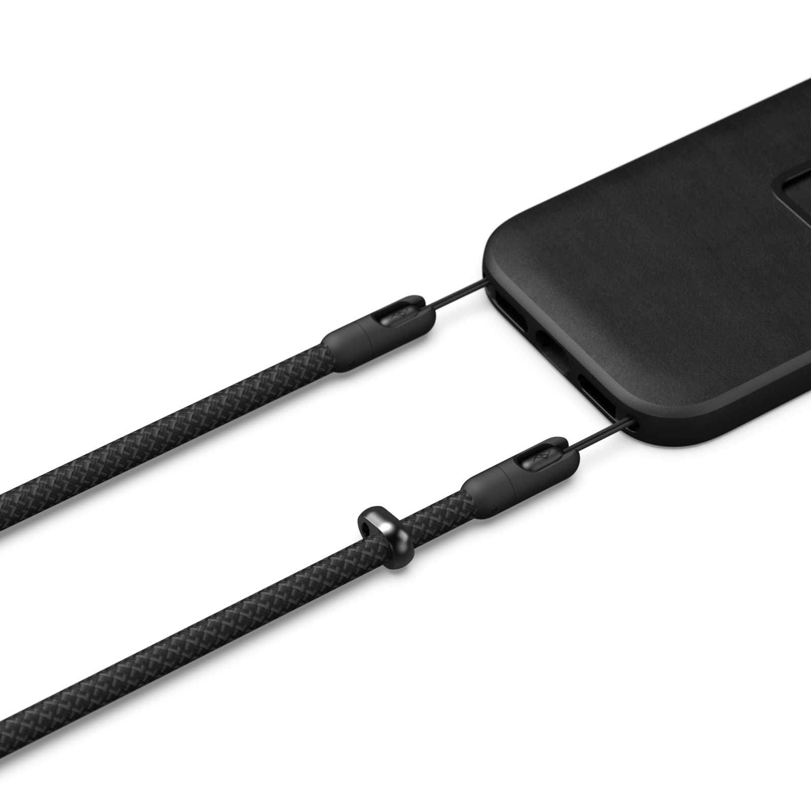 Peak Design Mobile Crossbody Strap - Black, schwarz, Detailansicht Farbe und Material