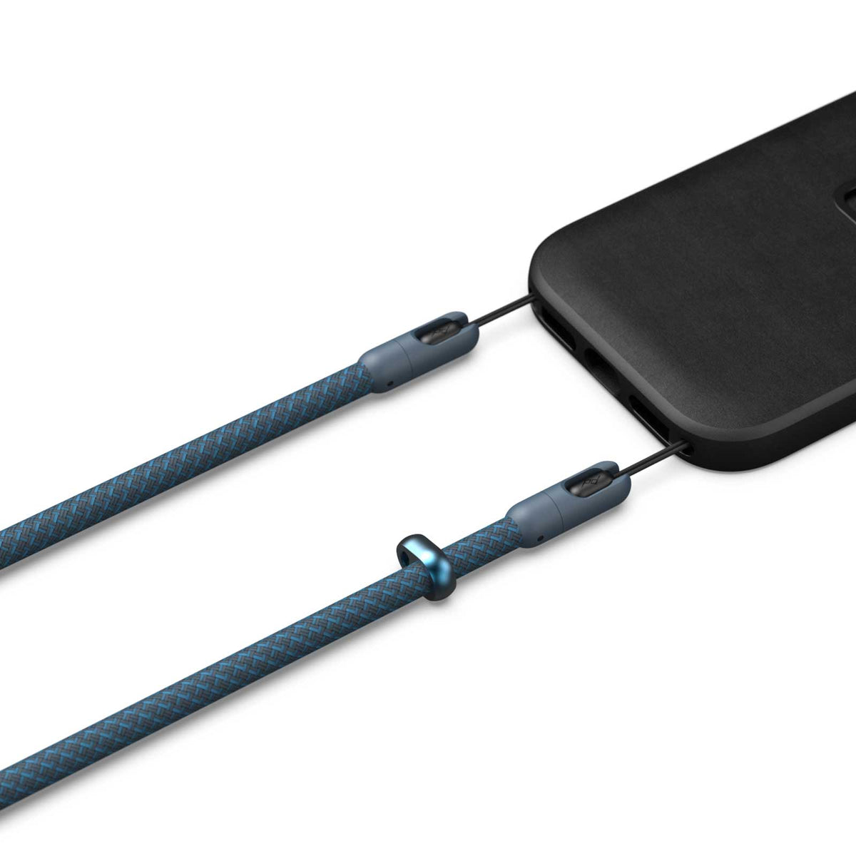 Peak Design Mobile Crossbody Strap - Ocean blau Detailansicht Farbe und Material