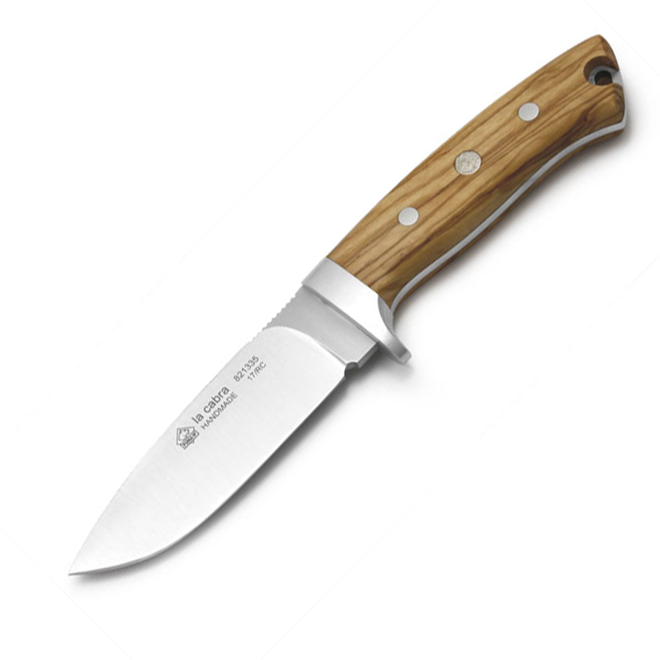 Puma IP La Cabra Outdoormesser mit Olivenholzgriff und Lederscheide