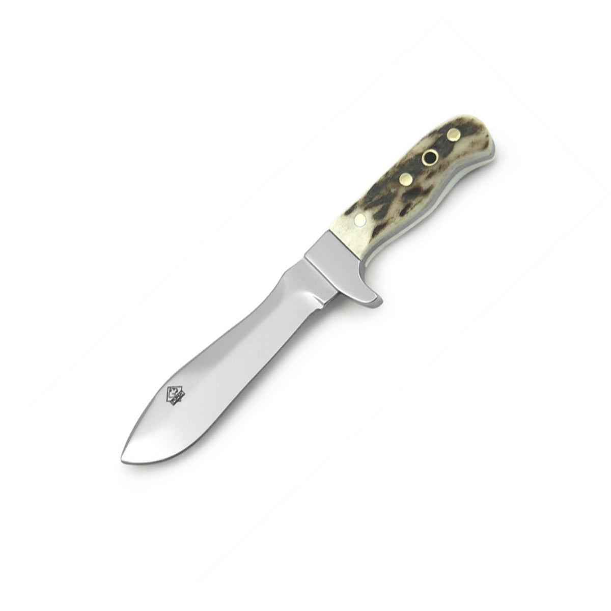 Puma Mini White Hunter – Miniatur Sammlermesser mit Hirschhorn & Lederscheide – Detailansicht