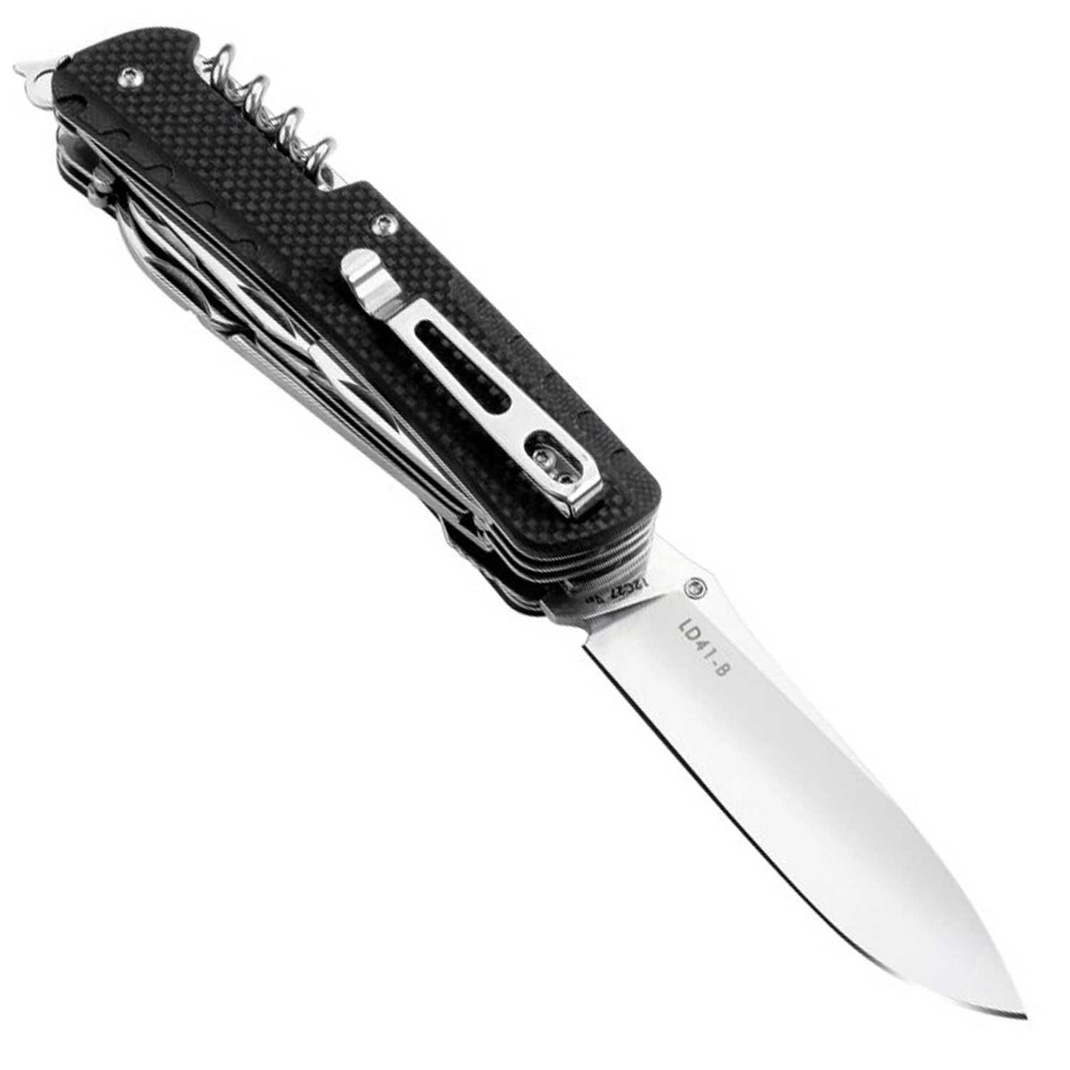 Ruike Trekker LD41 Black – Multitool Taschenmesser mit 18 Funktionen – Detailansicht