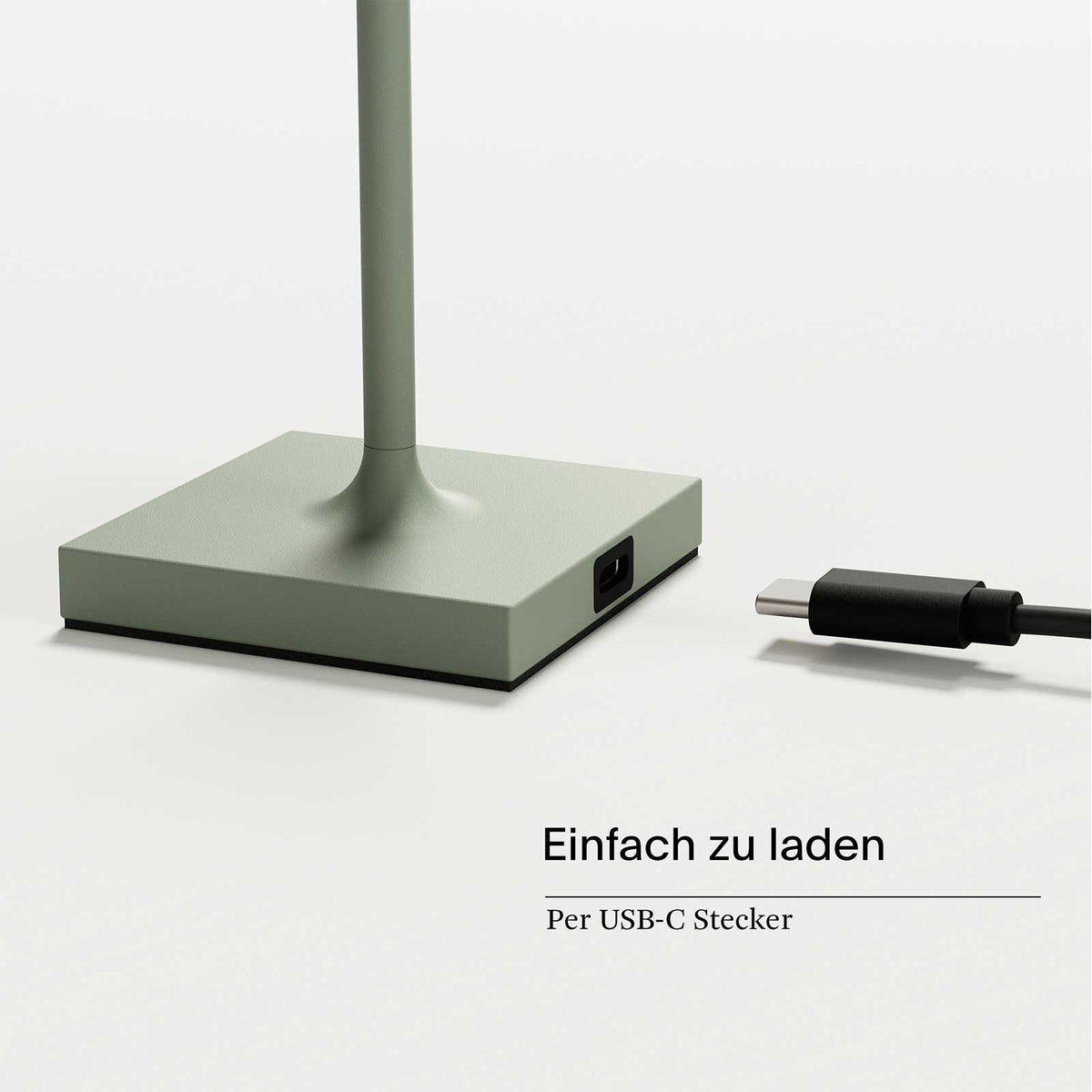 Sigor Nuindie pocket – dimmbare Akku-Tischleuchte – Salbeigruen usb aufladbare aussenleuchte