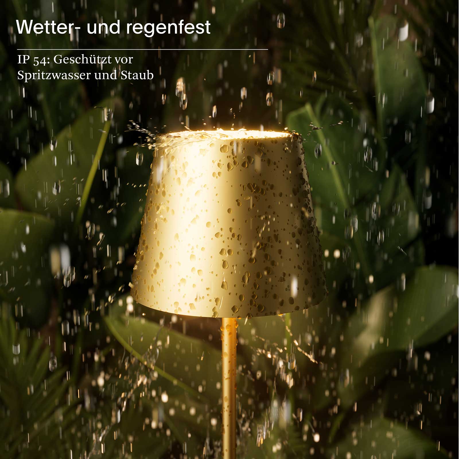 Sigor Nuindie – Goldfarben wetterfeste akkuleuchte