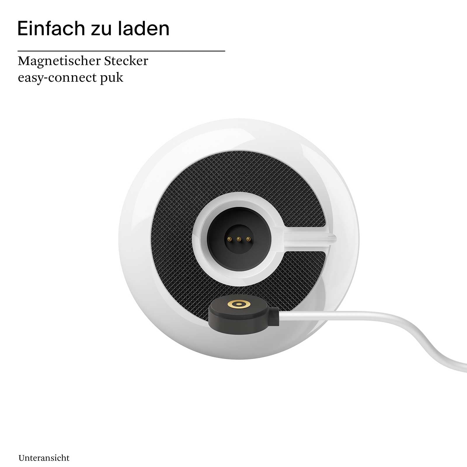Sigor Nucandle Keramikweiß – 31 cm Akku-Tischleuchte mit Touch-Dimmer & 2700 K