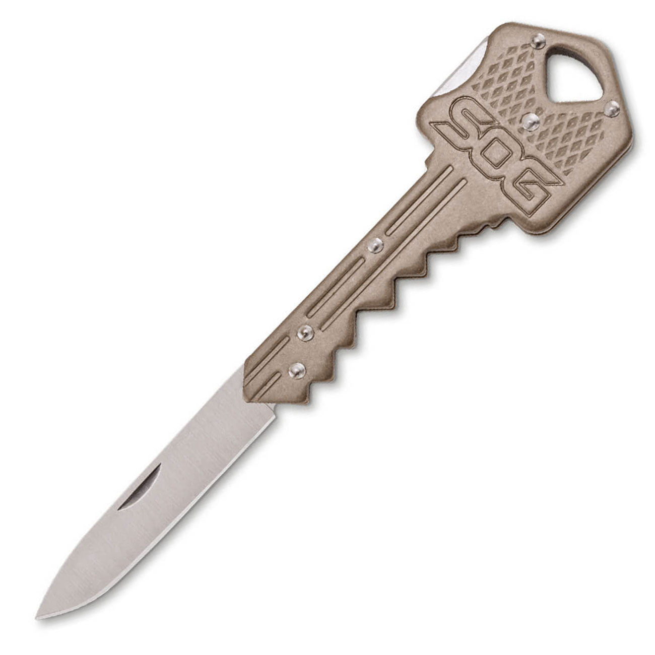 SOG Key Knife Schlüsselanhänger - Mini Taschenmesser im Schlüsselformat in 2 Farben – Detailansicht