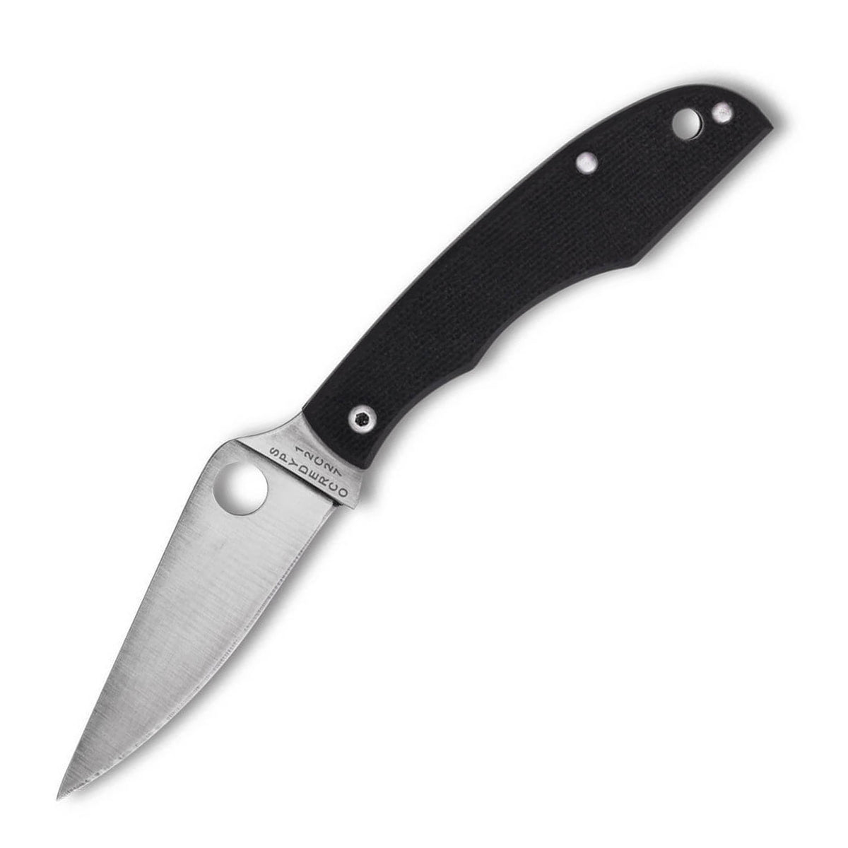 Spyderco Grasshopper G10 Black PlainEdge – Kompaktes Taschenmesser mit Edelstahlklinge