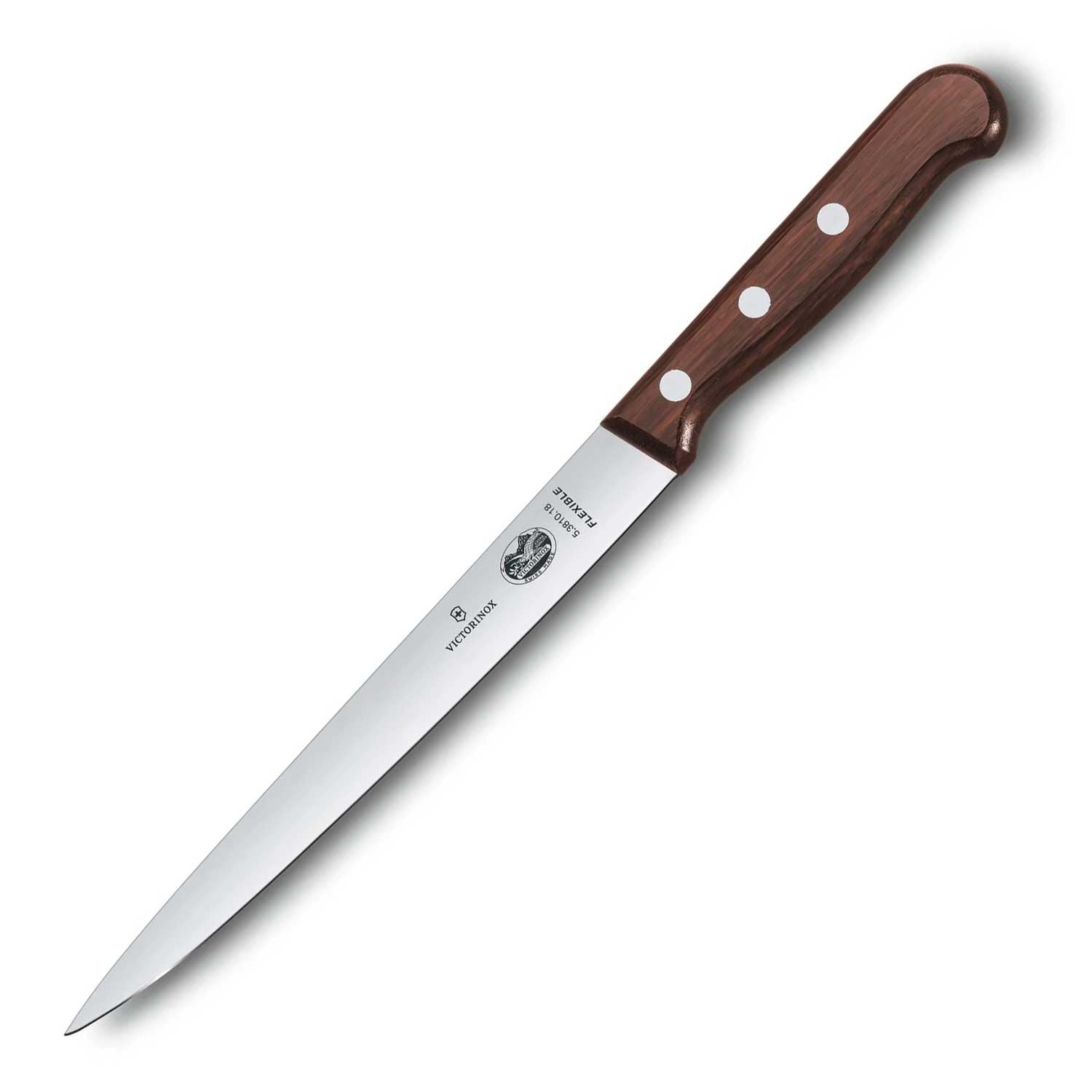 Victorinox Fischfiletiermesser mit 18 cm Klinge und Ahornholzgriff