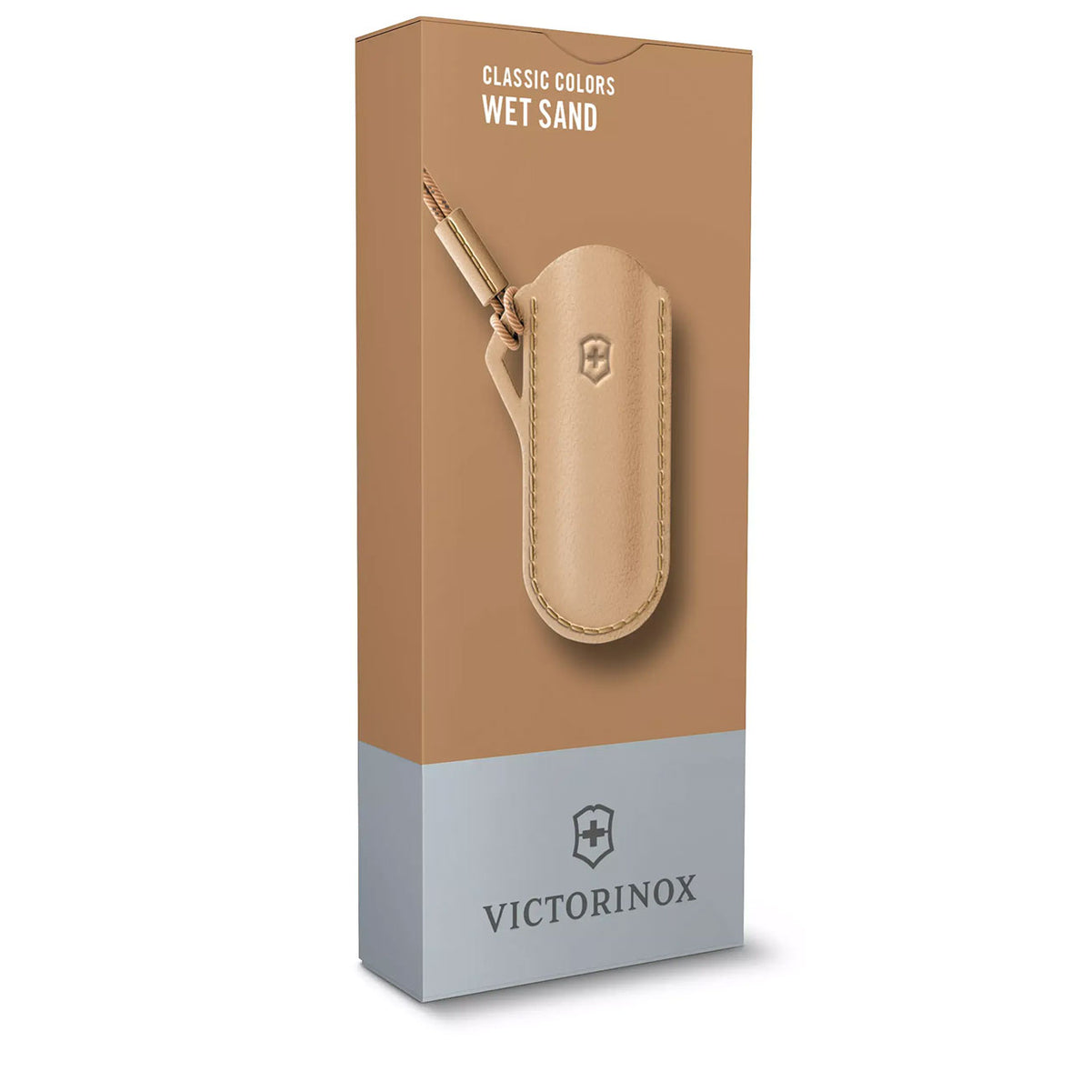 Victorinox Lederetui mit Kordel für Classic Taschenmesser in 5 Farben – Detailansicht