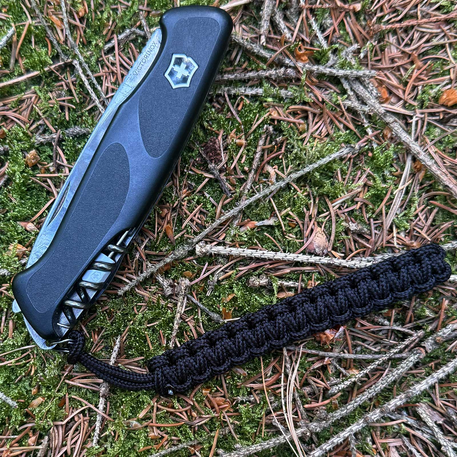 Victorinox Paracord-Anhänger – 11 cm Trageschlaufe für Taschenmesser in 5 Farben – Victorinox paracord nylon schwarz