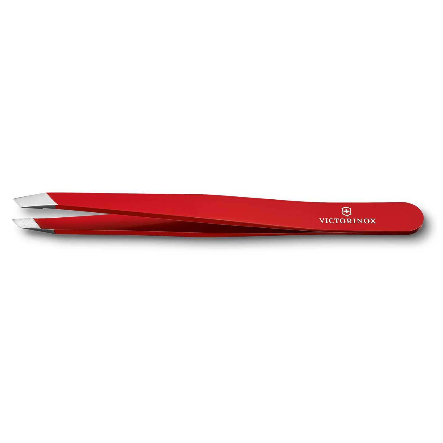 Victorinox Rubis Edelstahl-Pinzette Rot – Präzise Augenbrauenpflege – Detailansicht