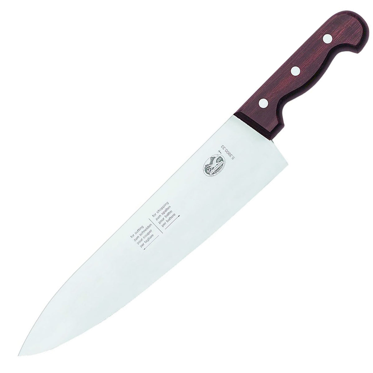 Victorinox Schlagmesser - Küchenmesser extra Robust mit Palisanderholzgriff