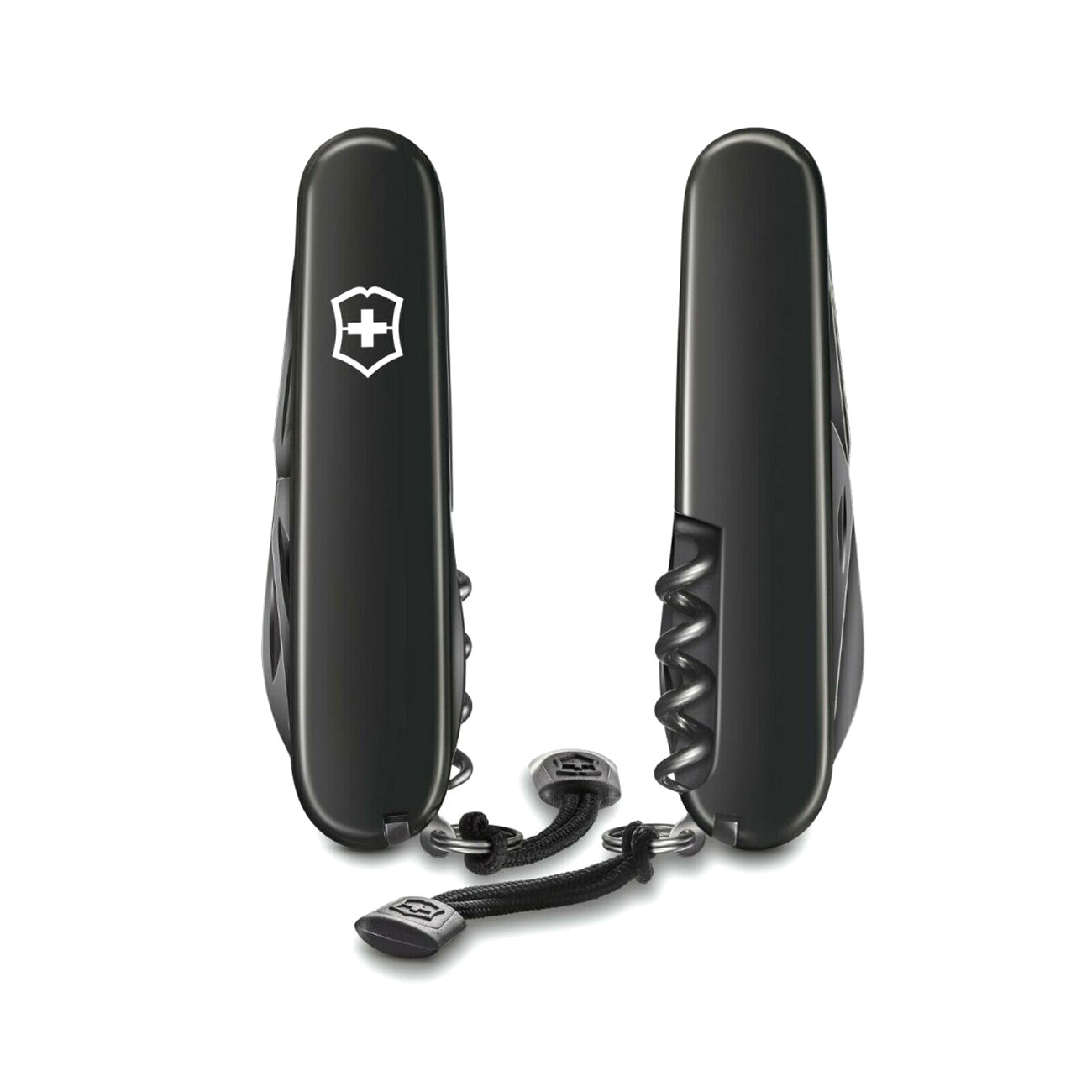 Victorinox Spartan Onyx Black – Schwarzes Taschenmesser mit 12 Funktionen und Geschenkbox – Detailansicht