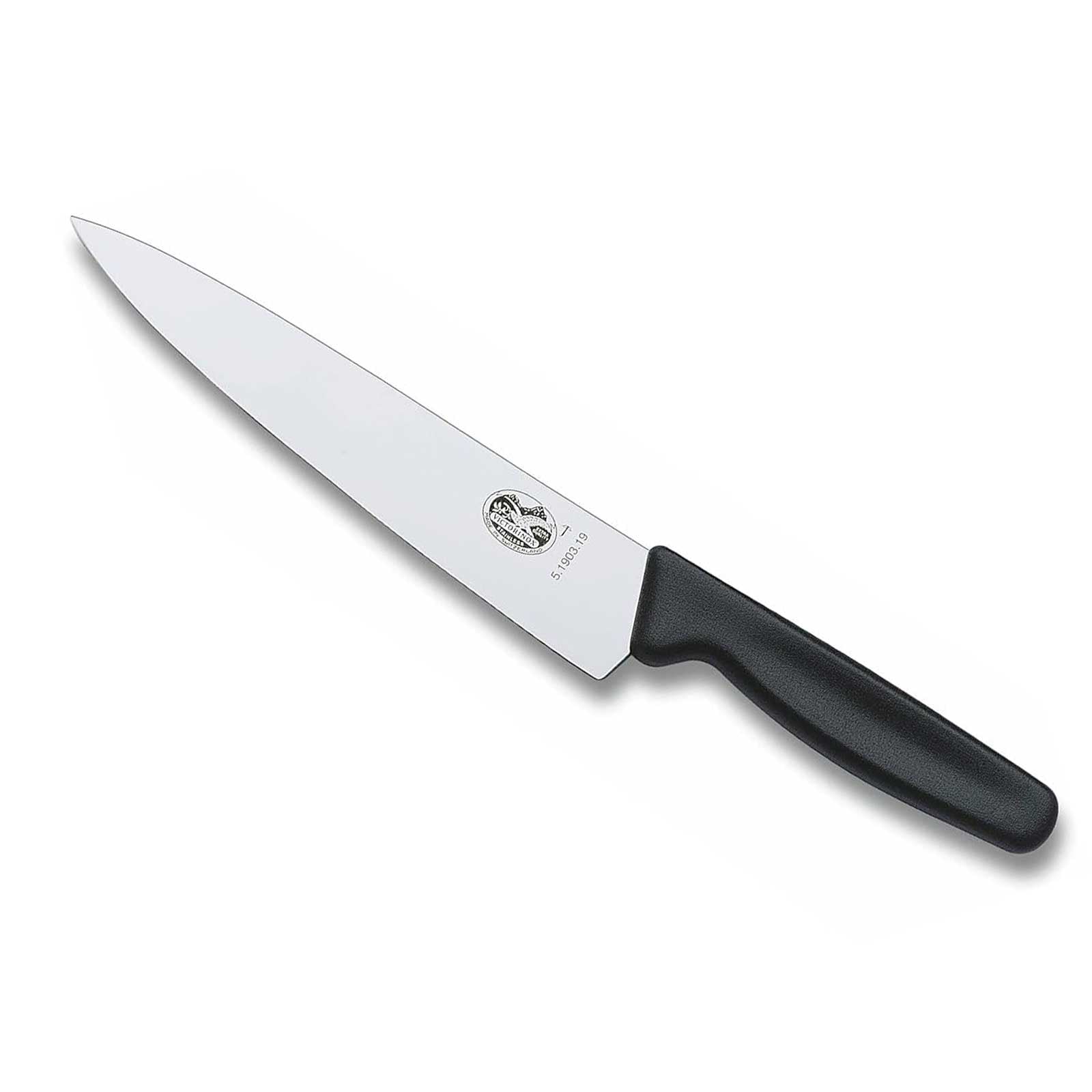 Victorinox Tranchiermesser 19 cm mit Fibrox Griff Swiss Made – Messeransicht