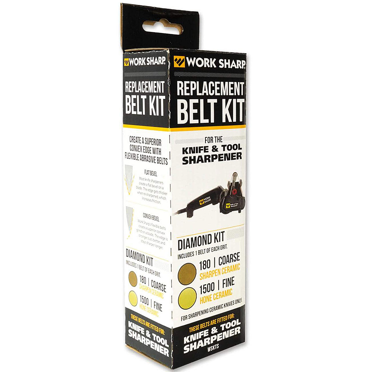 Work Sharp Diamond Belt Kit 180 / 1500 – Schärfband-Set für Keramikmesser