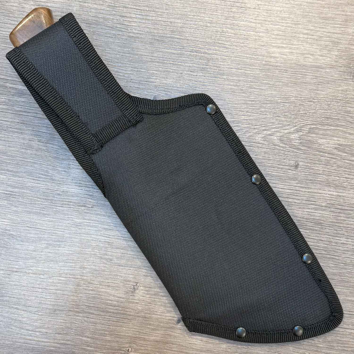 Herbertz CJH Outdoor Küchenmesser – Koch- und Hackmesser mit Walnussholzgriff – Detailansicht