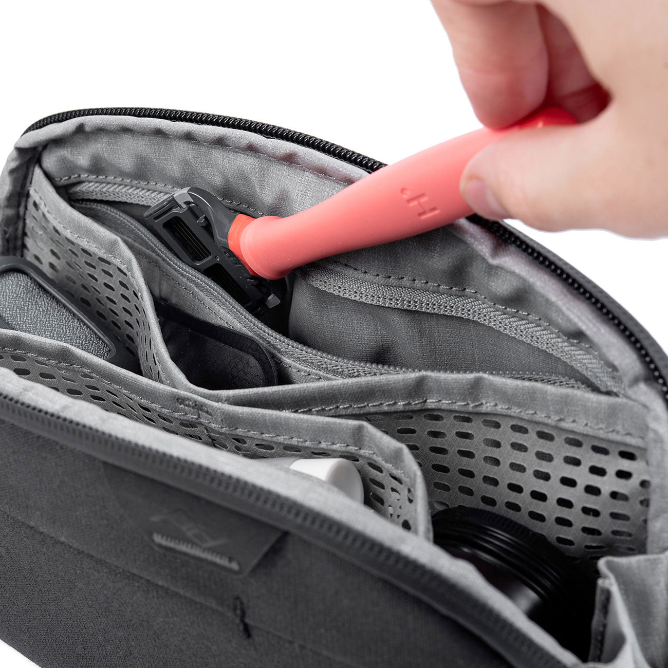 Peak Design Wash Pouch Small – Schwarz schwarz Innenraum Kulturbeutel
