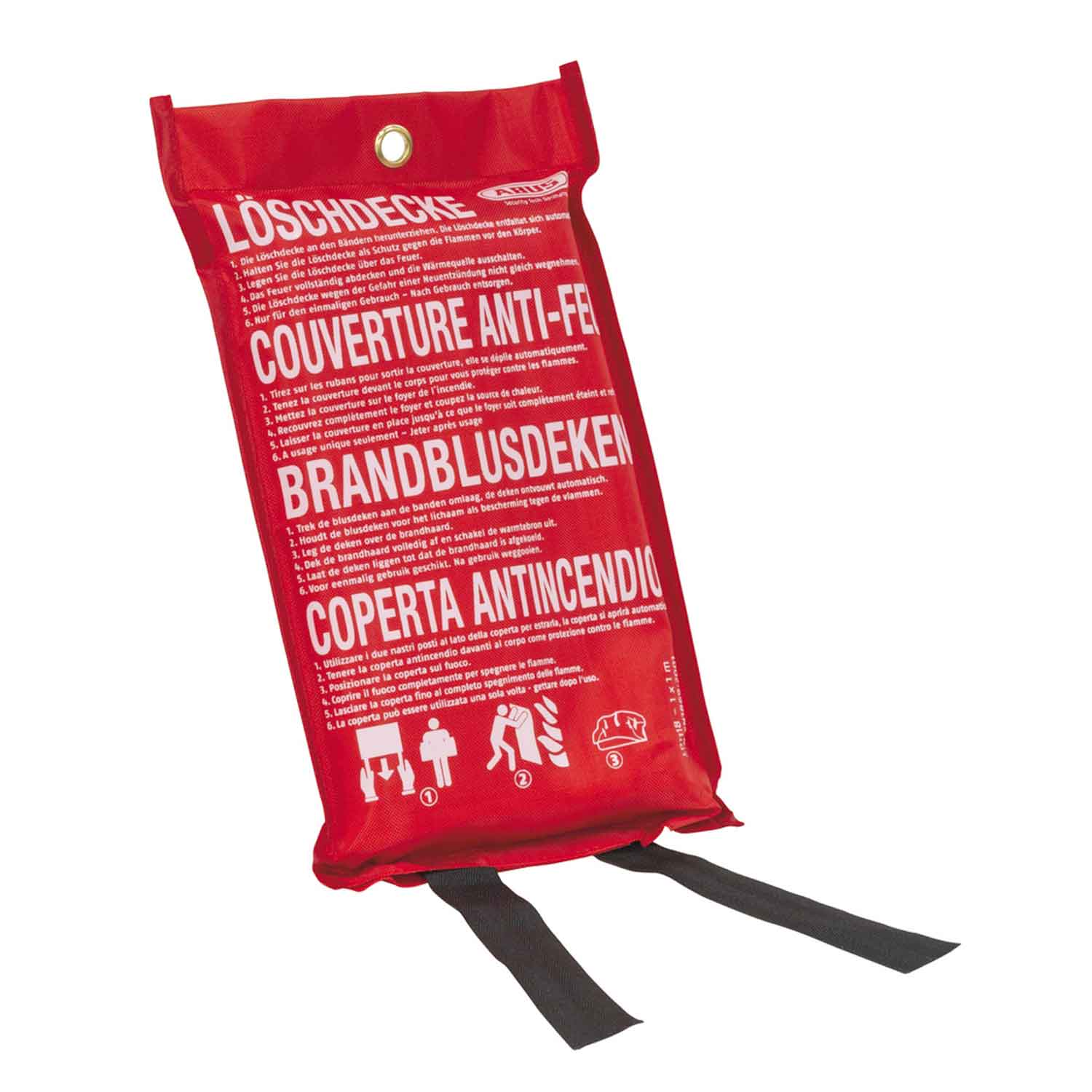 ABUS Löschdecke LD1118 – kompakte Feuerlöschdecke für Haushalt & Küche