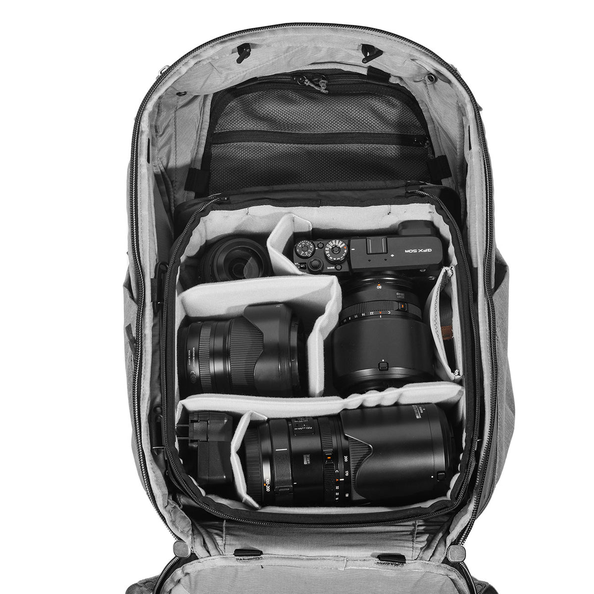 Peak Design Camera Cube V2 Medium 13 Liter schwarz (B-Ware) – Detailansicht