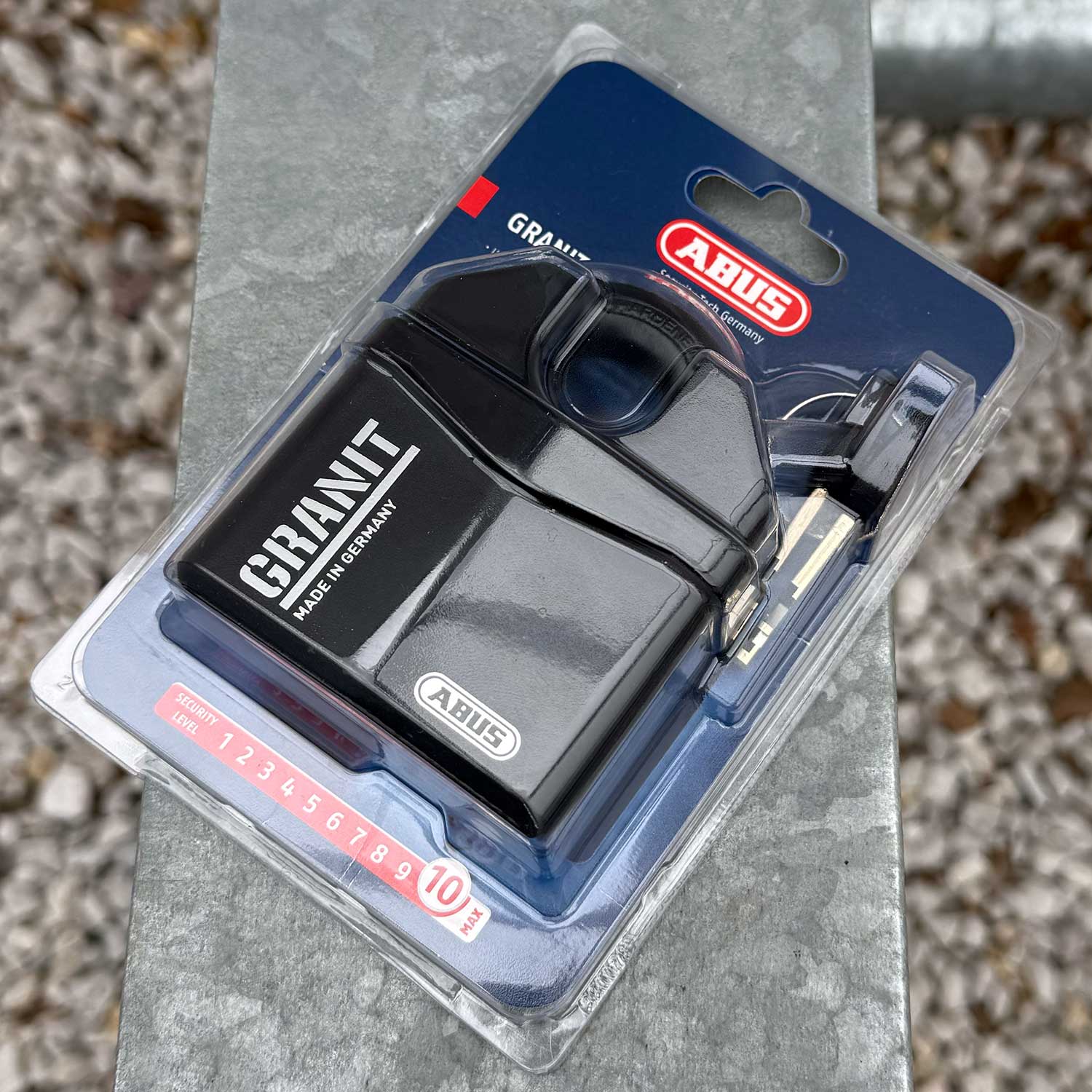 ABUS Granit 37RK/80 Vorhangschloss mit maximalem Security Level 10, inklusive 2 Schlüsseln – Detailansicht