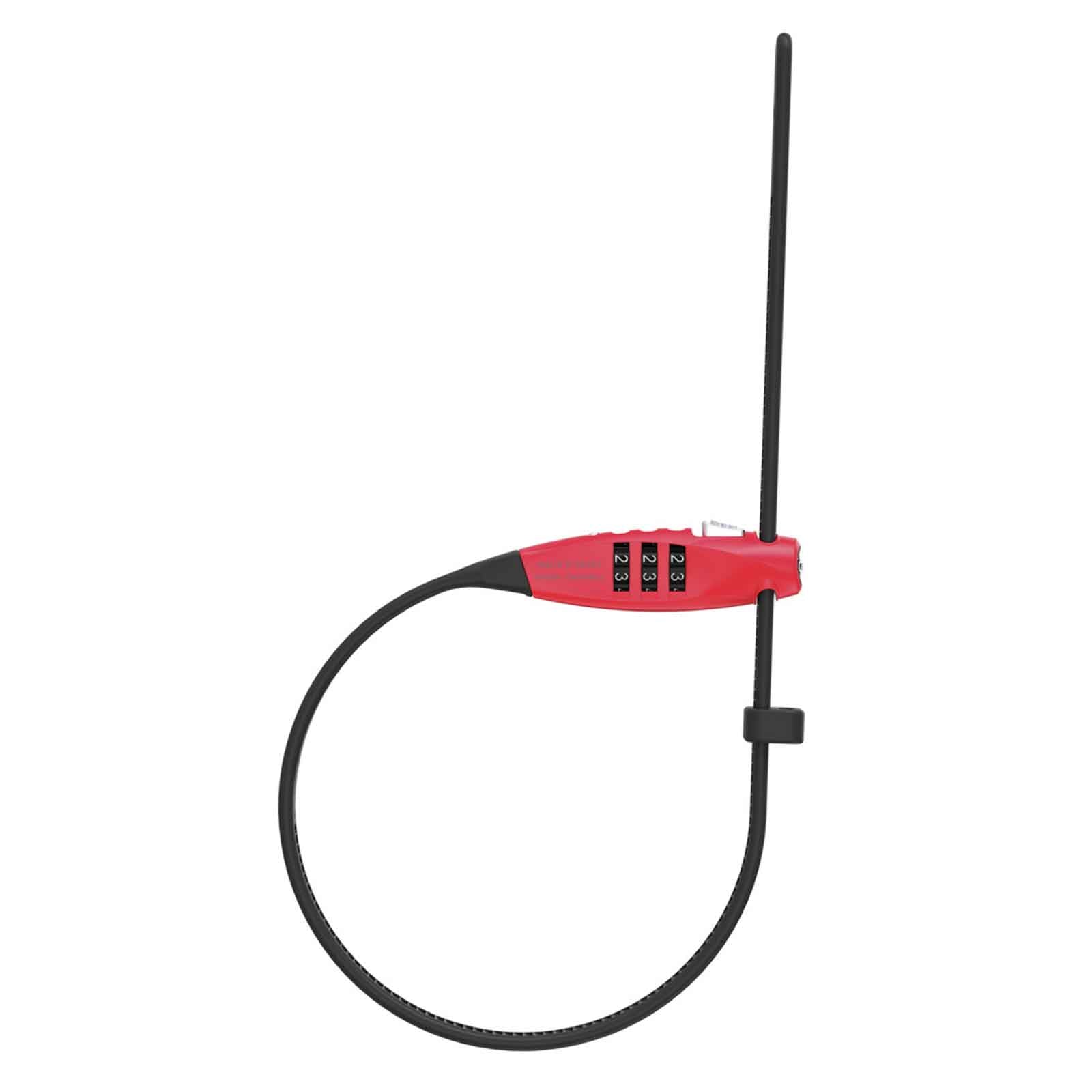 ABUS Combiflex TravelGuard – Kabelbinderschloss mit Zahlencode (45 cm) – Abus travelguard rot minischloss