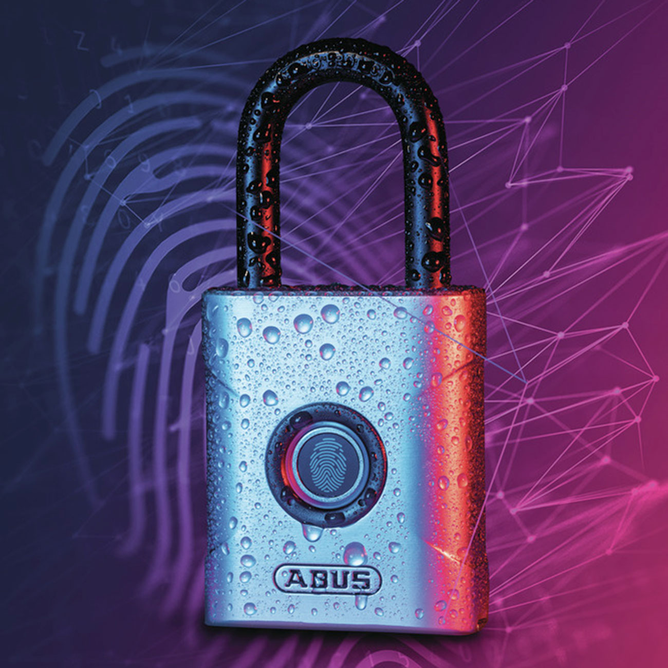 ABUS Touch 57/45 - Vorhängeschloss mit Fingerabdrucksensor