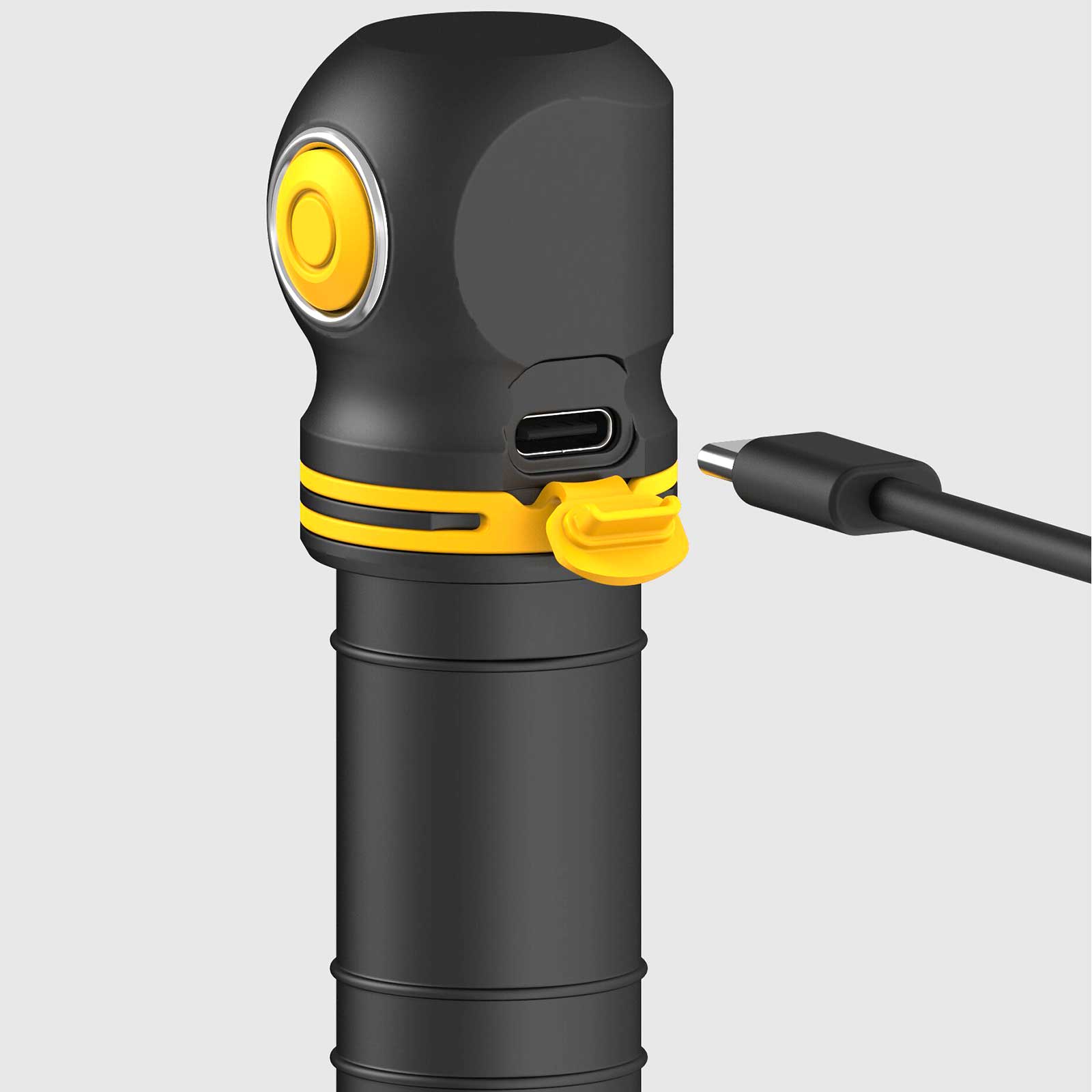 Armytek Elf C2 Max – 4-in-1 Winkellampe – V25 Akku wird geladen