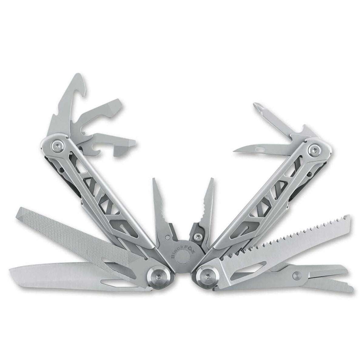 BlackFox Endurance - Edelstahl Multitool mit 13 Funktion und Nylonetui – Detailansicht