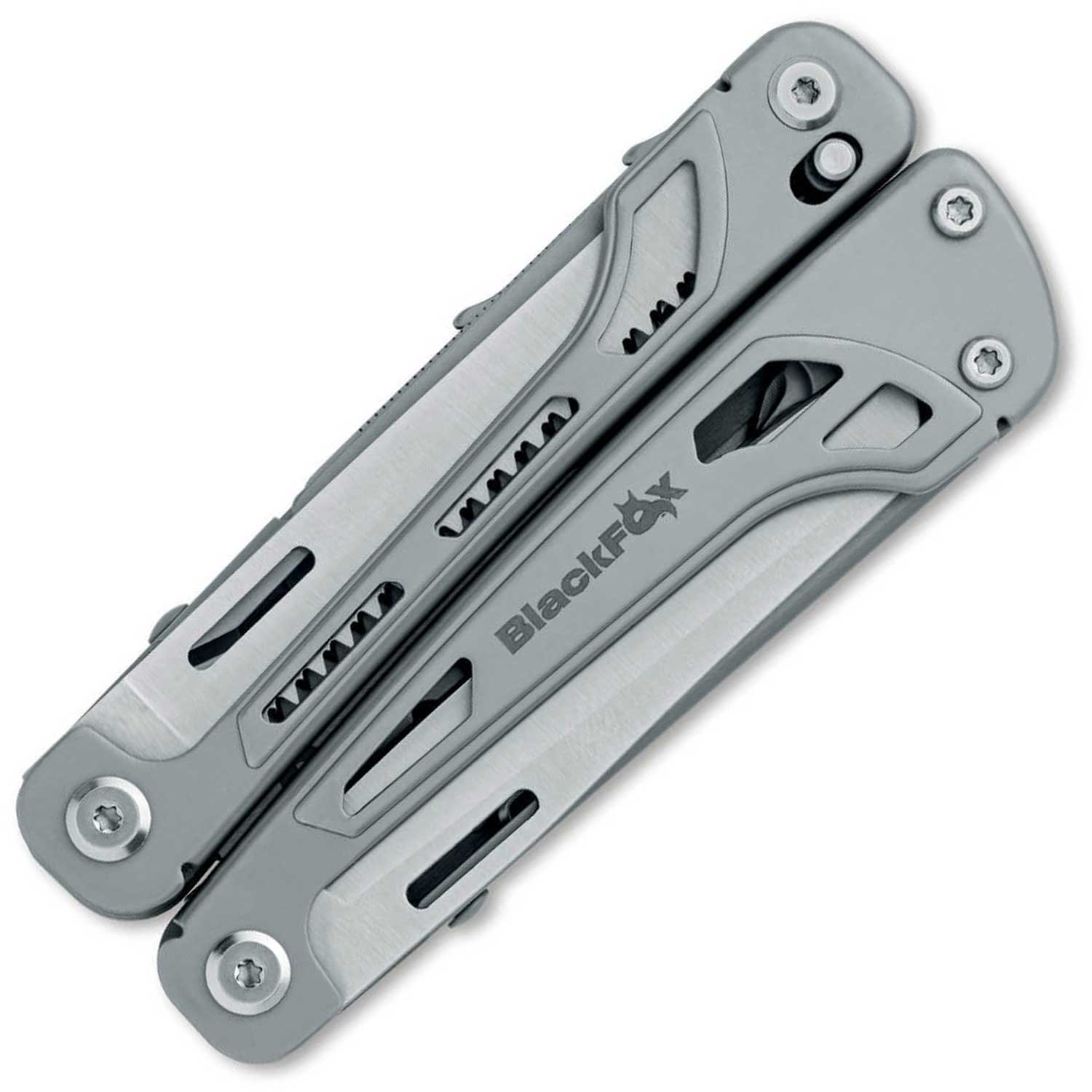 BlackFox Fortitude – Multitool aus Edelstahl mit 16 Funktionen & Nylonetui – Detailansicht