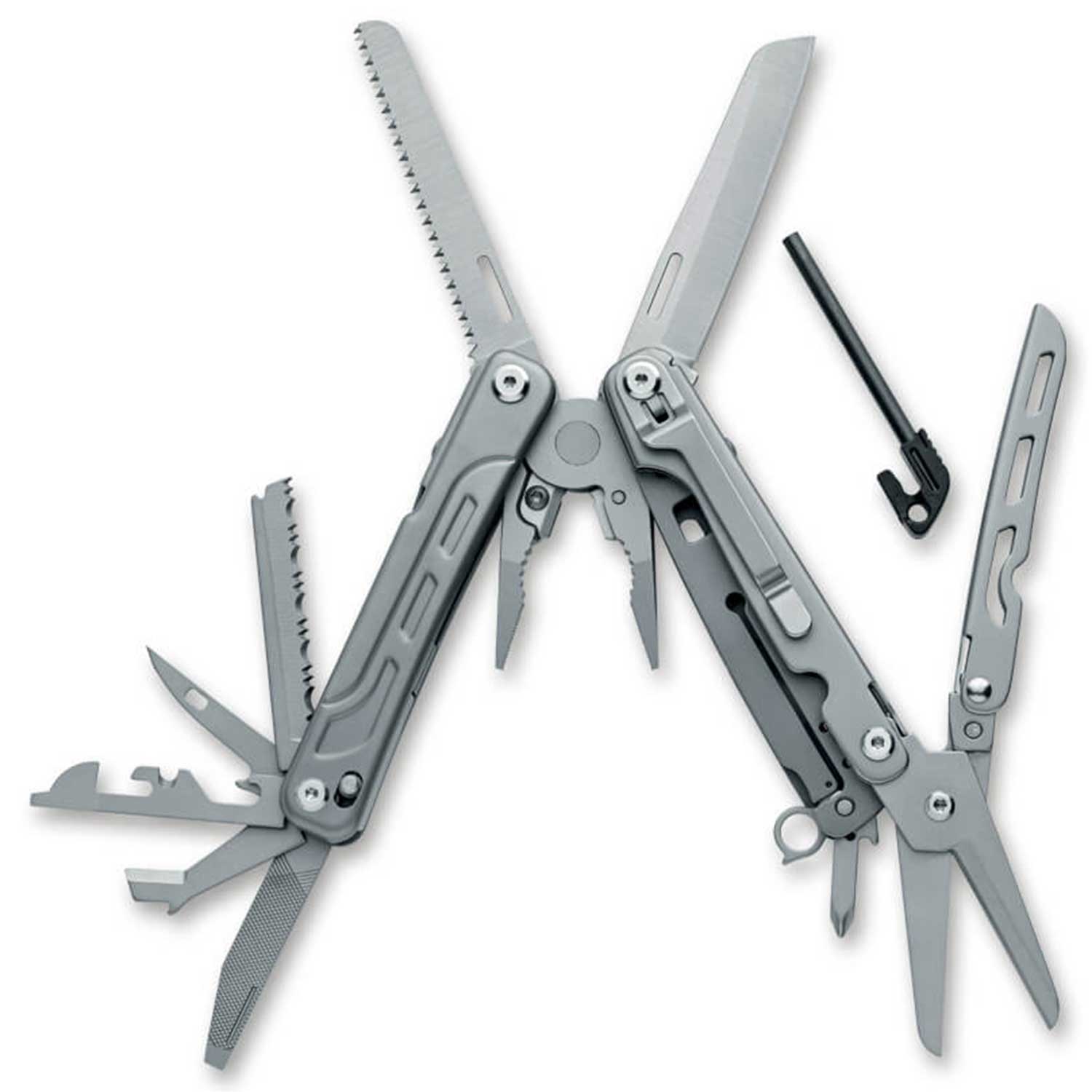 BlackFox Fortitude – Multitool aus Edelstahl mit 16 Funktionen & Nylonetui – Detailansicht