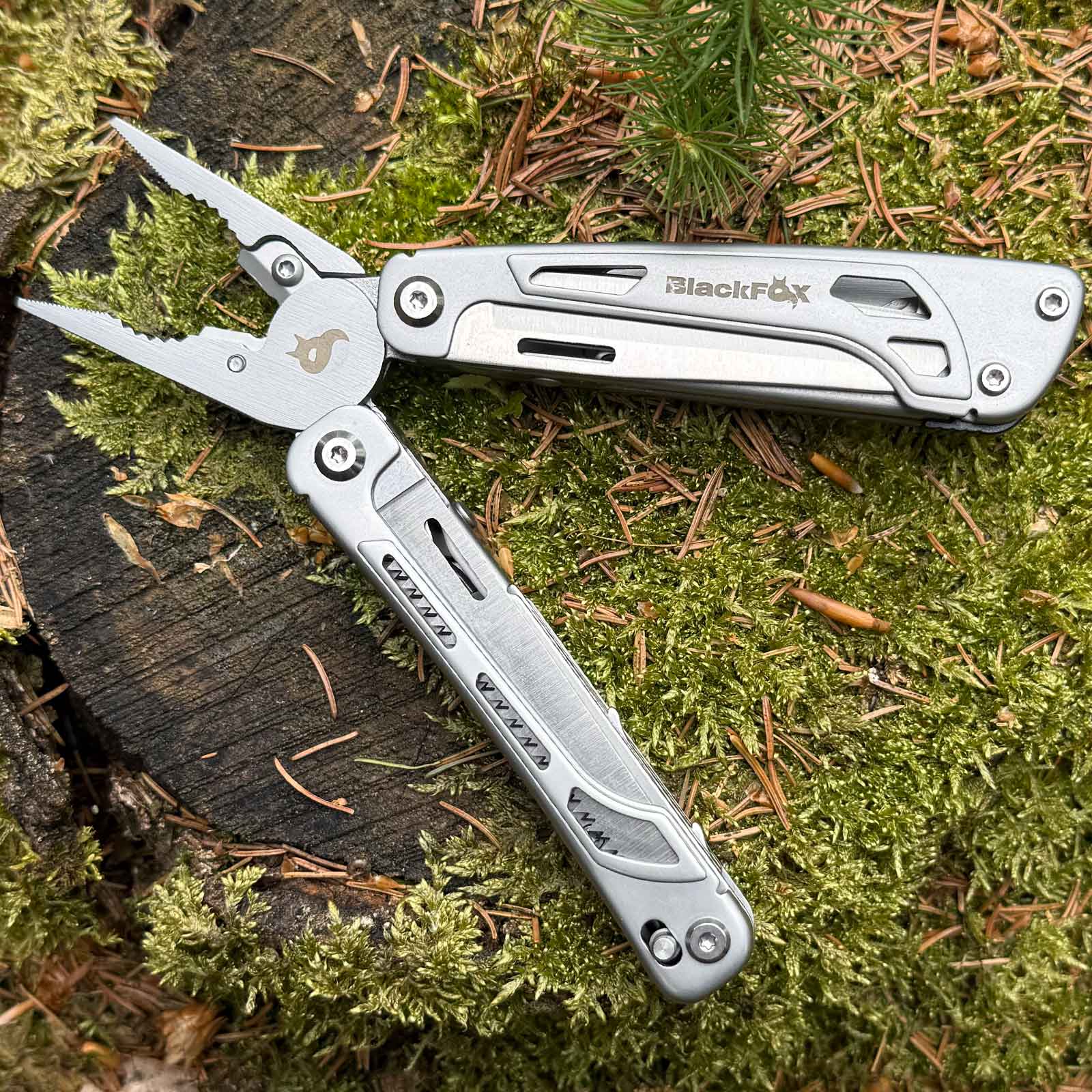 BlackFox Fortitude – Multitool aus Edelstahl mit 16 Funktionen und Nylonetui – Blackfox fortitude multitool werkzeug