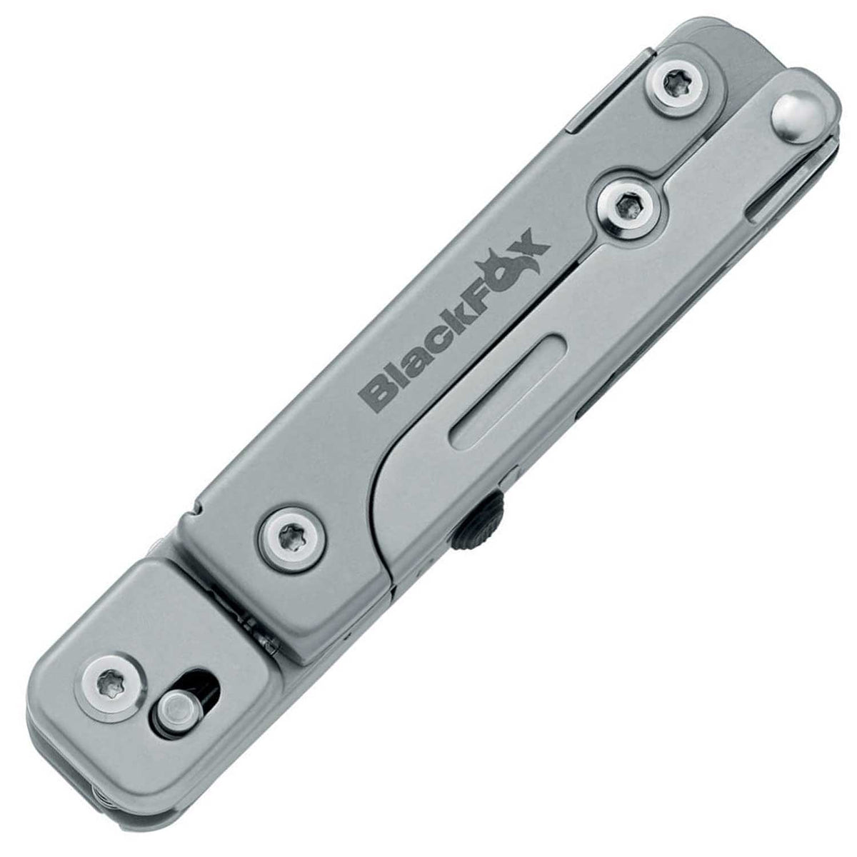 BlackFox Solver – Multitool aus Edelstahl mit Clip & großer Schere 13 Funktionen – Detailansicht