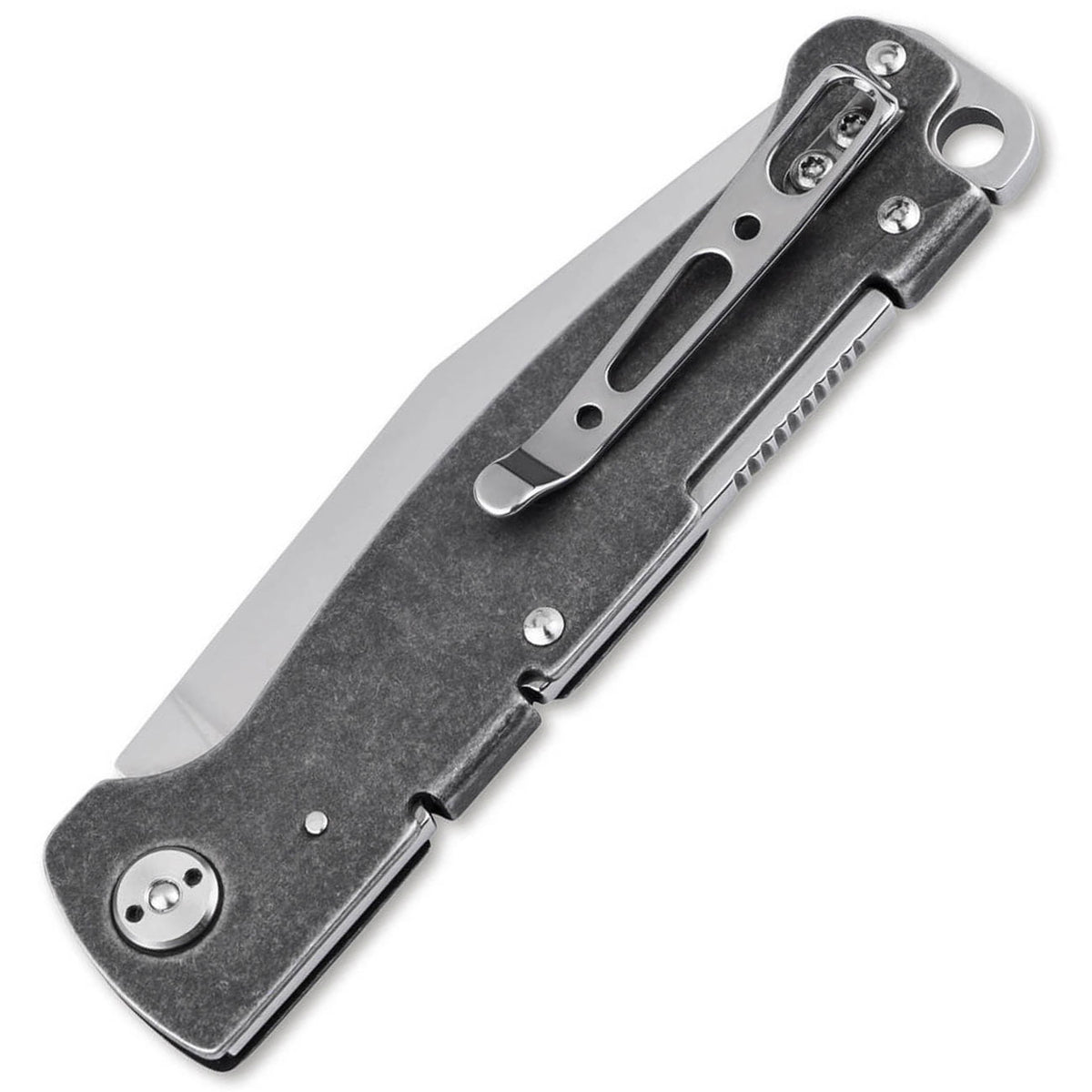 Böker Plus Atlas Backlock Clippoint – Taschenmesser mit D2-Klinge & Edelstahlgriff
