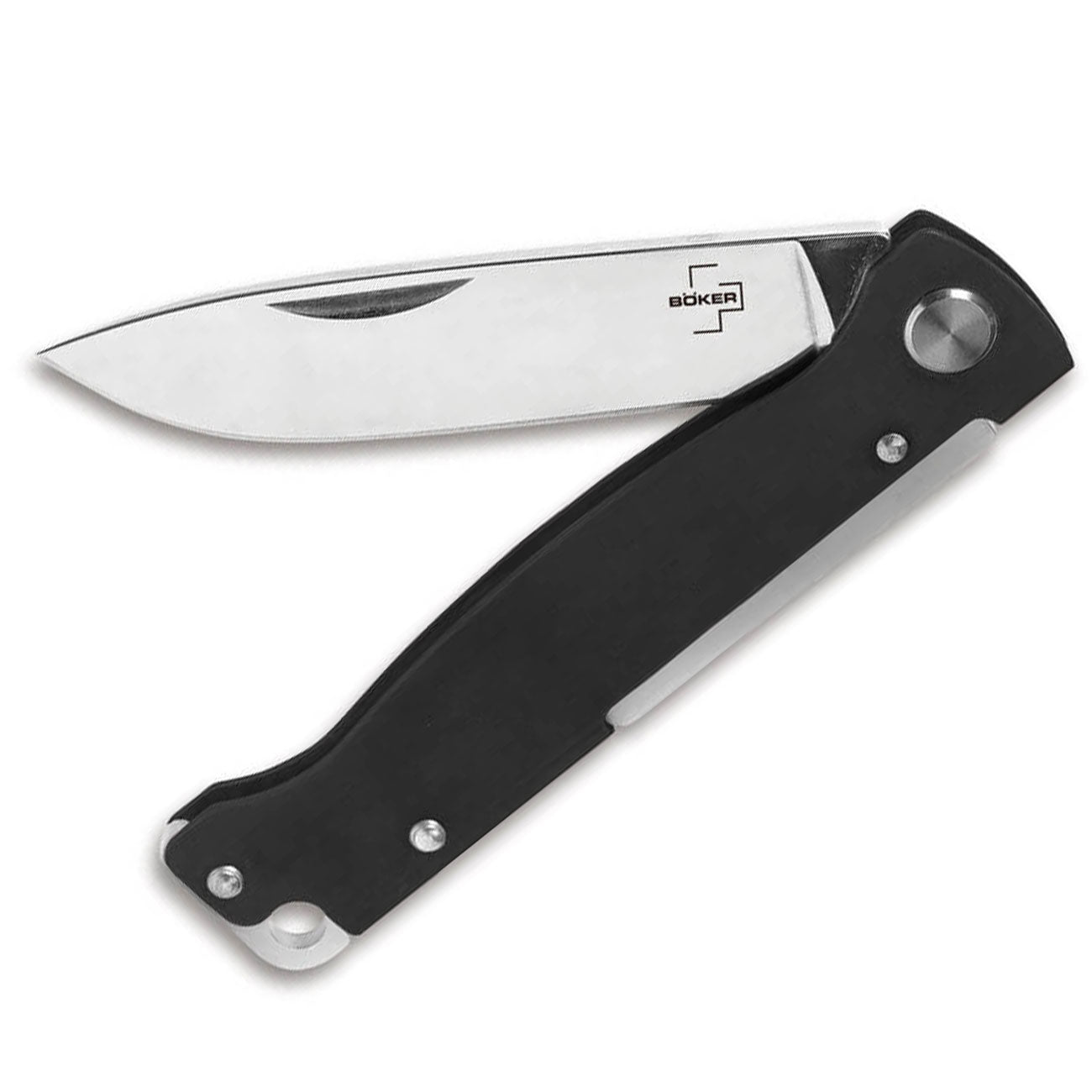 Böker Plus Atlas – robuste Taschenmesser in vielen Varianten – Schwarz schwarz silber