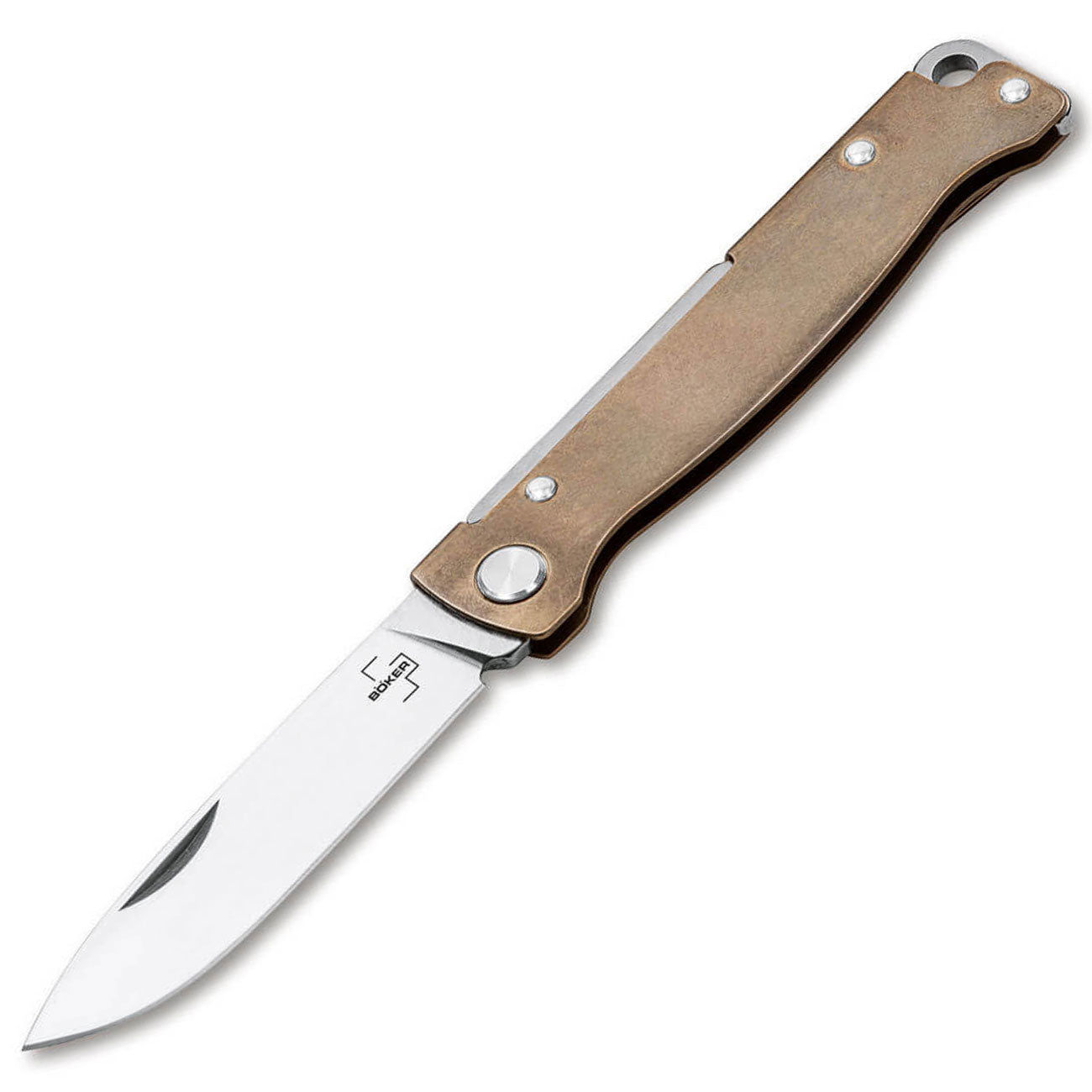 Böker Plus Atlas – robuste Taschenmesser in vielen Varianten – Brass messing