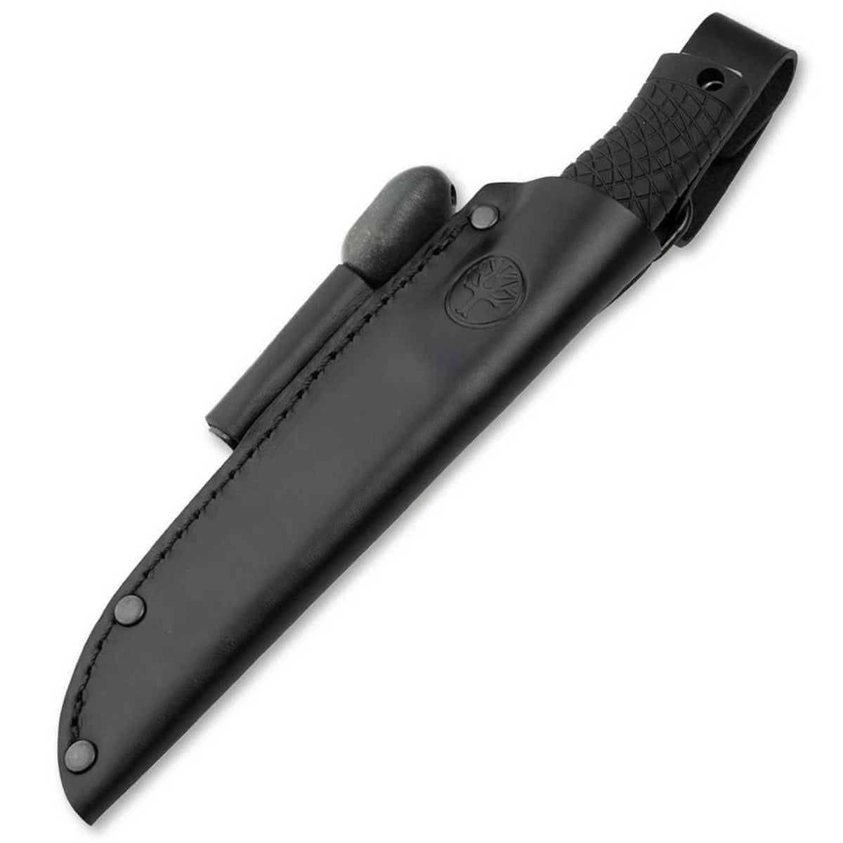 Böker Bronco - Outdoormesser mit Köcherscheide aus Leder in 2 Varianten – Detailansicht