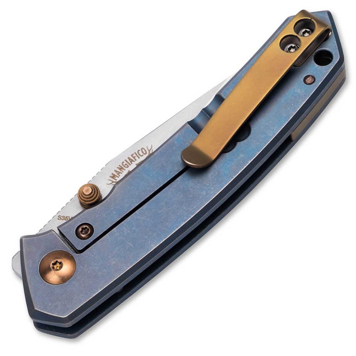 Böker Plus Canoe – Titan Taschenmesser mit CPM-S-35VN Klinge und Tip-Up Clip – Detailansicht