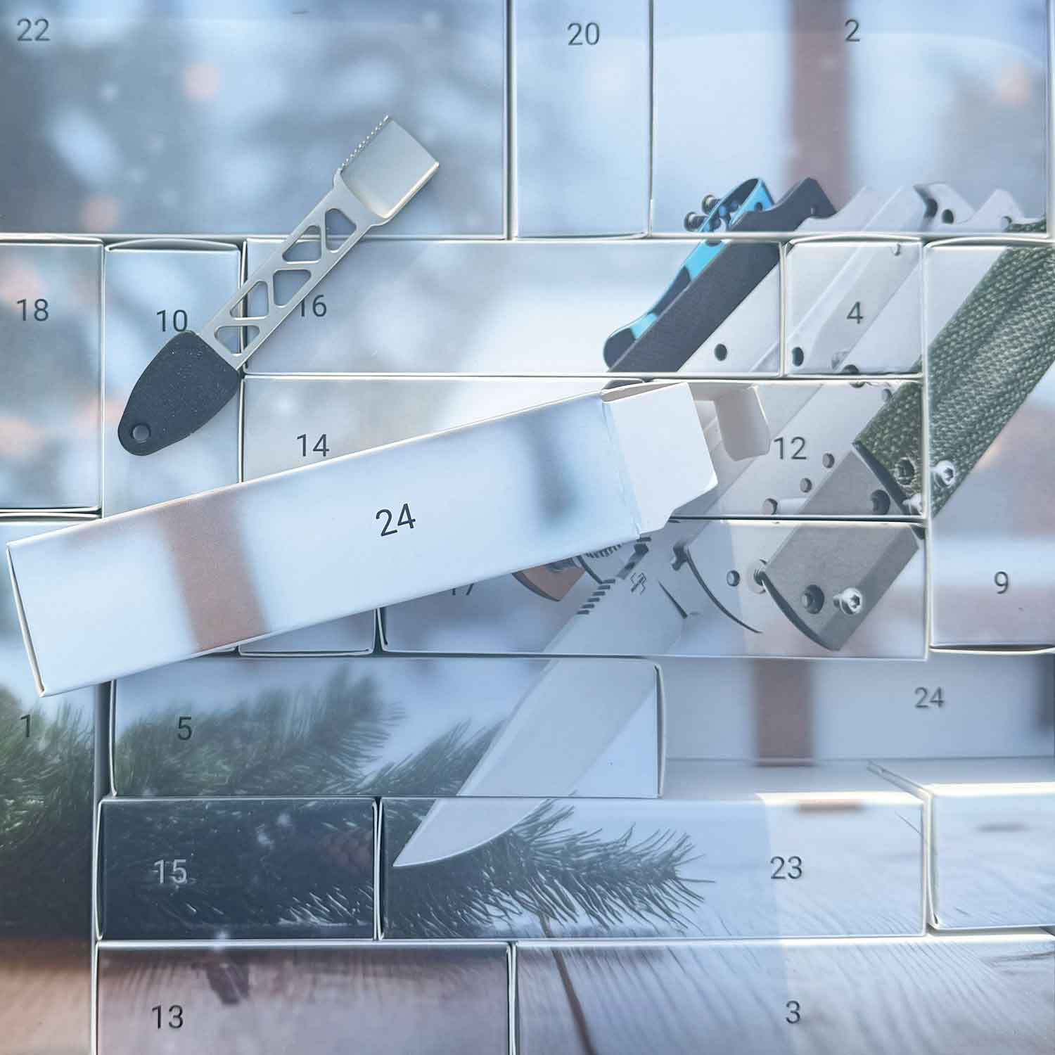 Böker Plus Adventskalender 2025 Cataclyst – Limitierter Taschenmesser-Bausatz – Detailansicht