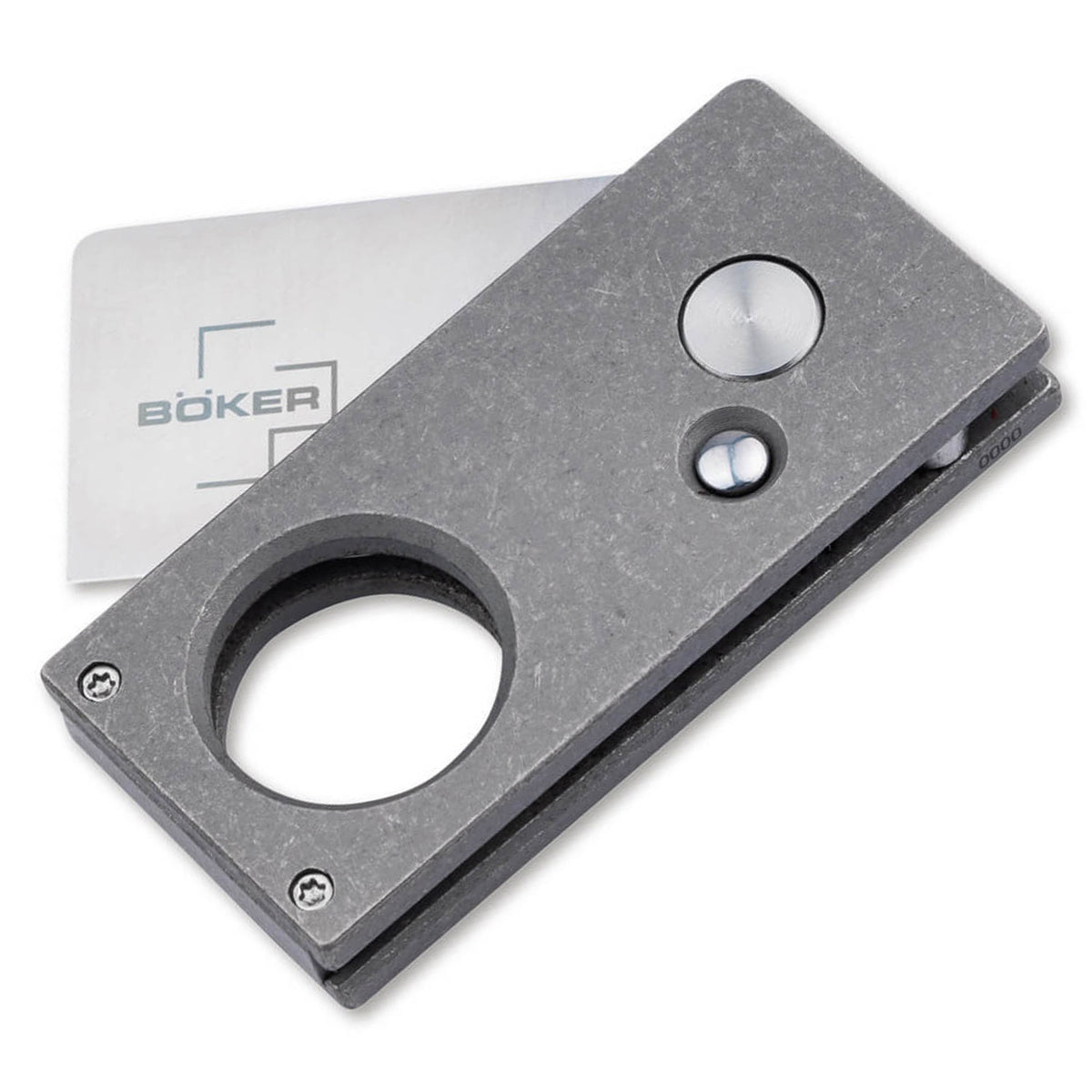 Böker Plus Cigar Cutter - Zigarrenschneider aus Titan mit Edelstahlklinge – Detailansicht