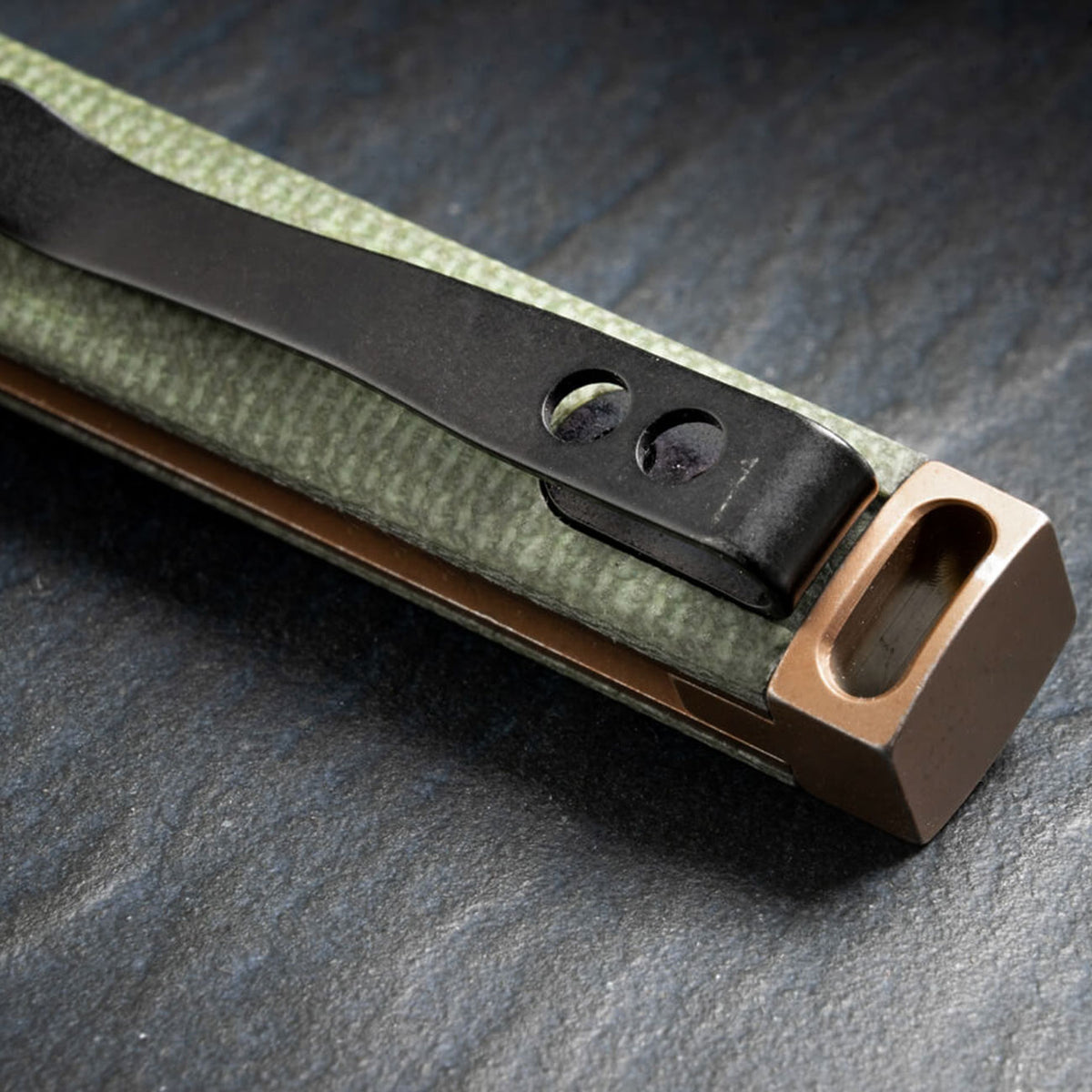 Böker Plus Kaizen Taschenmesser Green Canvas Micarta
