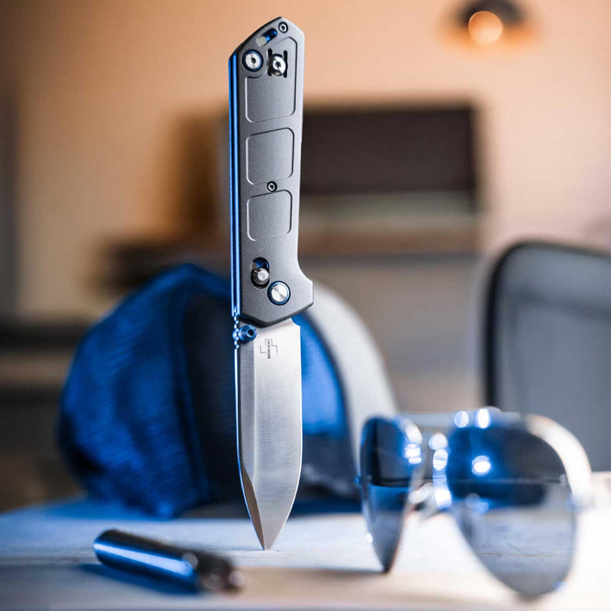 Böker Plus Kihon DC Alu – EDC-Taschenmesser mit Nitro-V-Klinge und Crossbar Lock