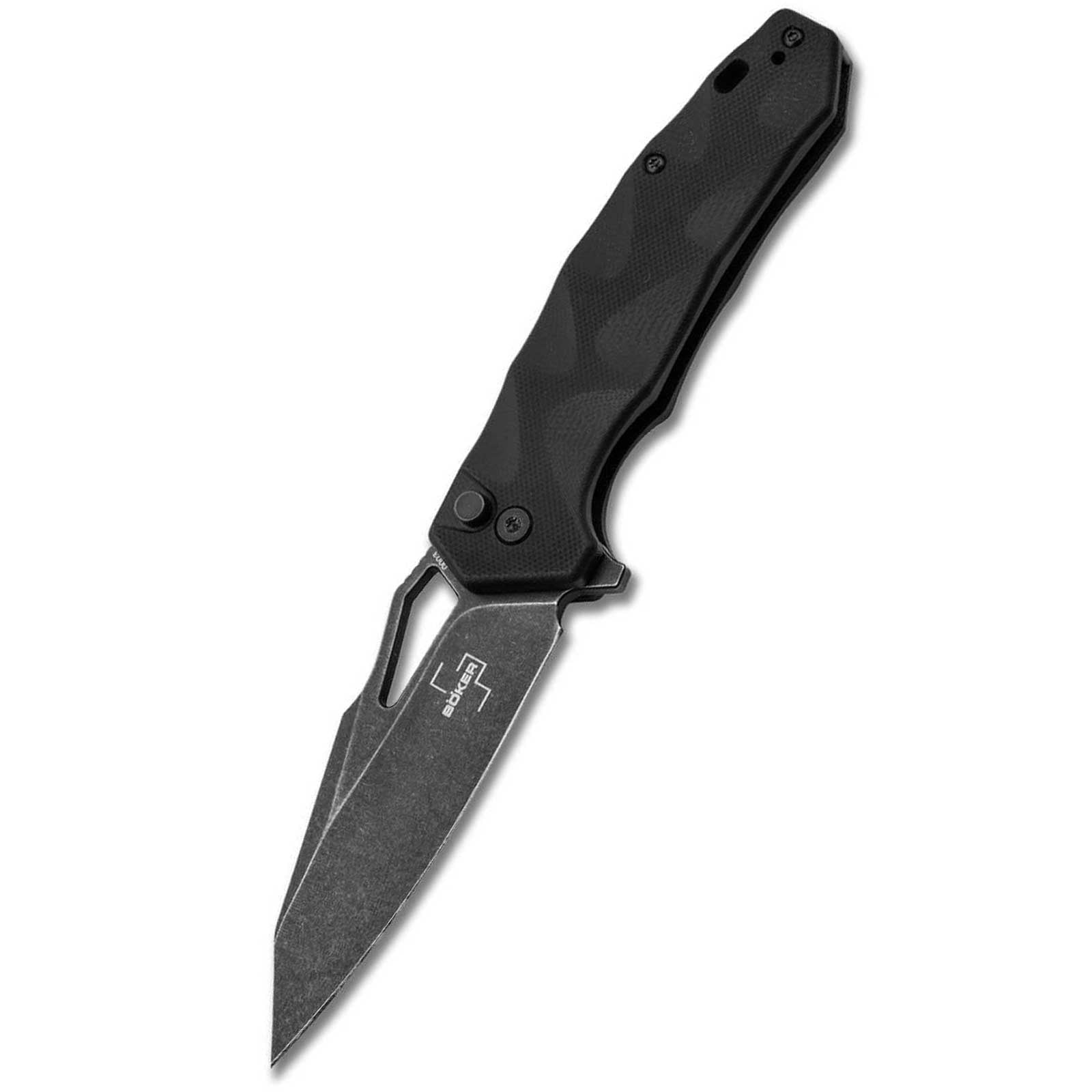 Böker Plus Kirke – taktisches EDC-Taschenmesser mit Nitro-V & Button Lock – mit Tasche