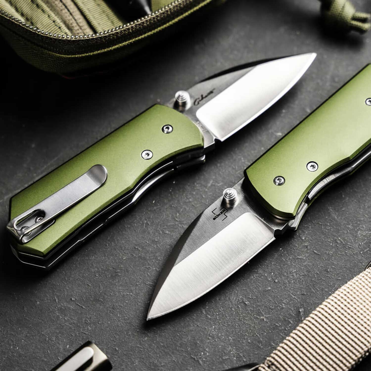 Böker Plus Lefti – EDC-Taschenmesser für Rechts- und Linkshänder mit Tip-Up Clip