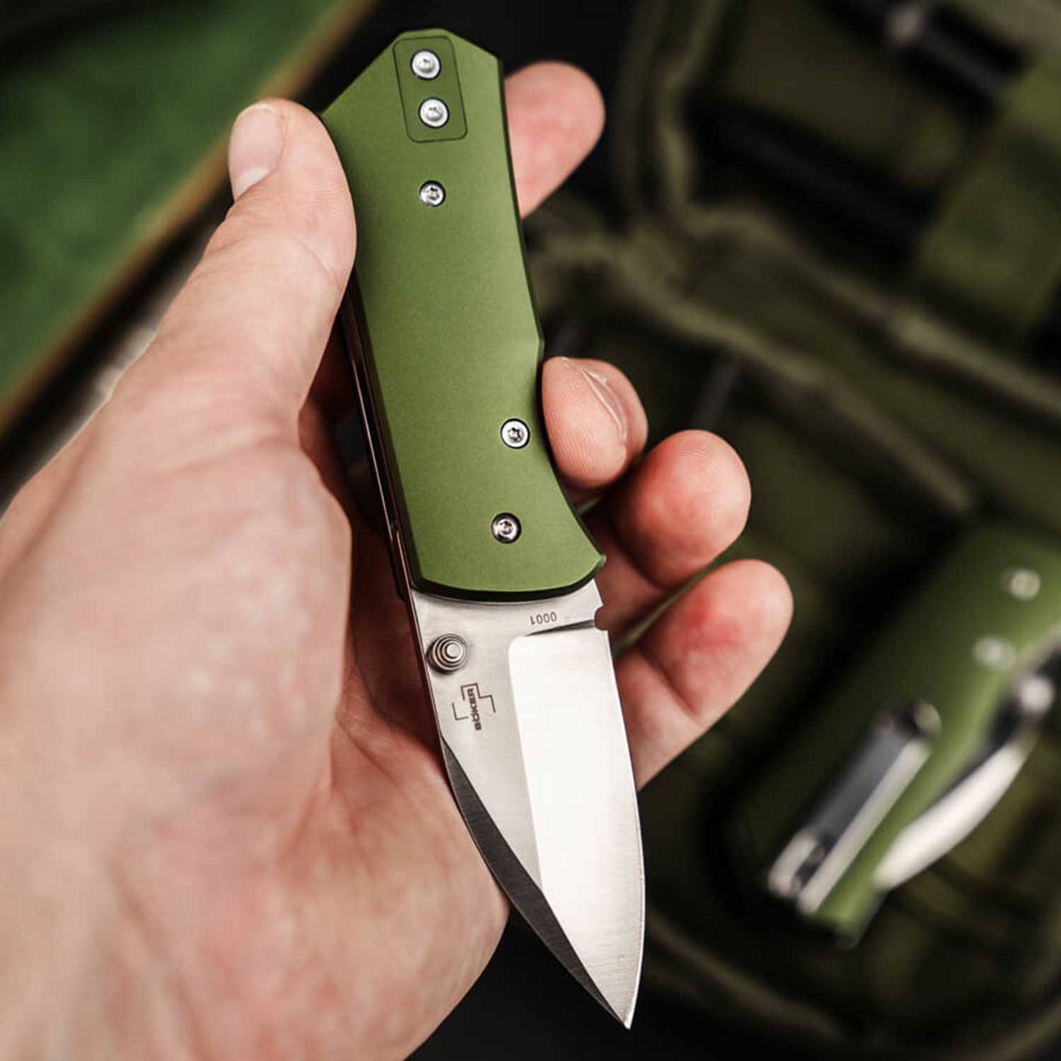 Böker Plus Lefti – EDC-Taschenmesser für Rechts- und Linkshänder mit Tip-Up Clip – Detailansicht