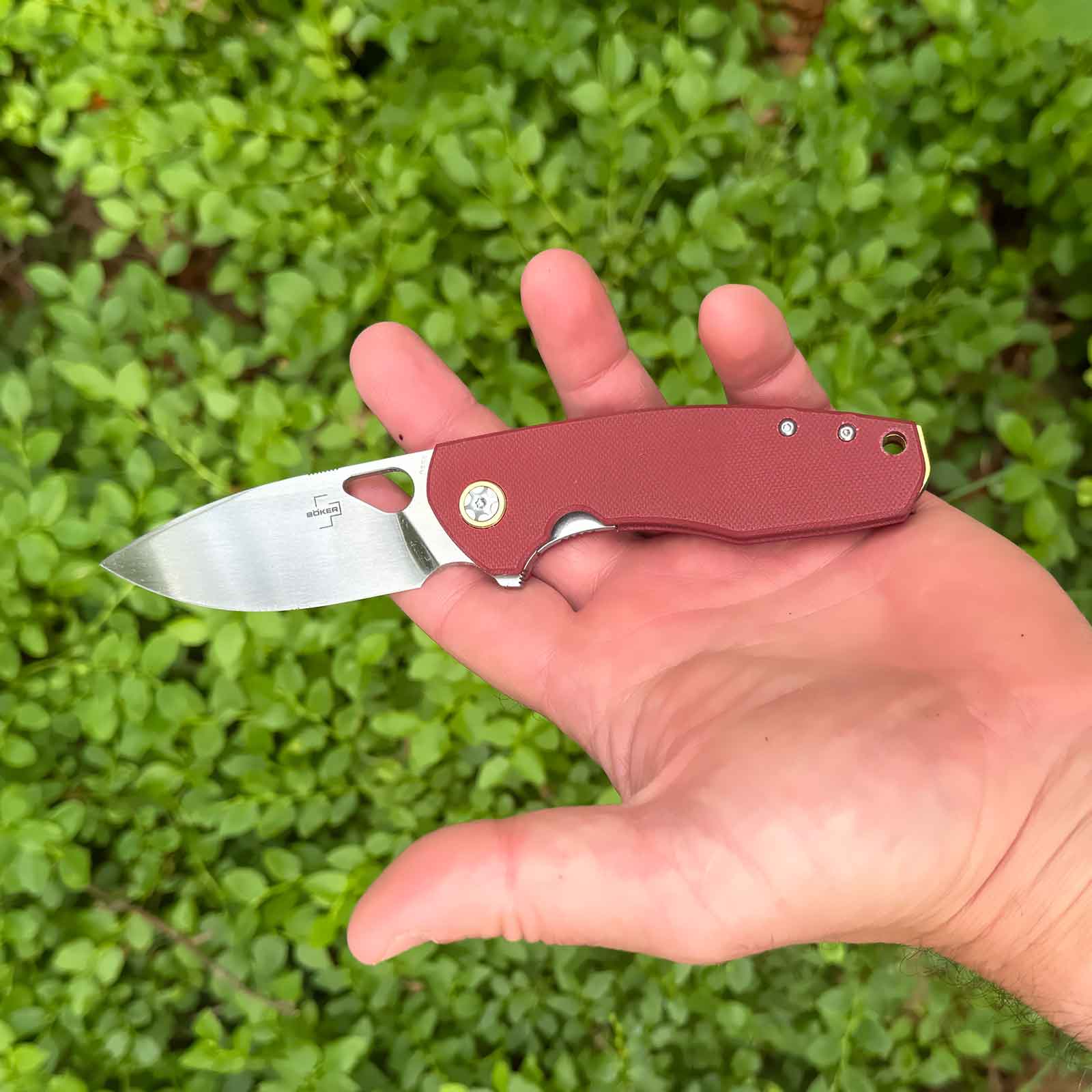 Böker Plus Little Friend – Taschenmesser mit CPM-S-35VN Klinge, G10 Griff und Clip – Größe und Abmessungen / Messeransicht