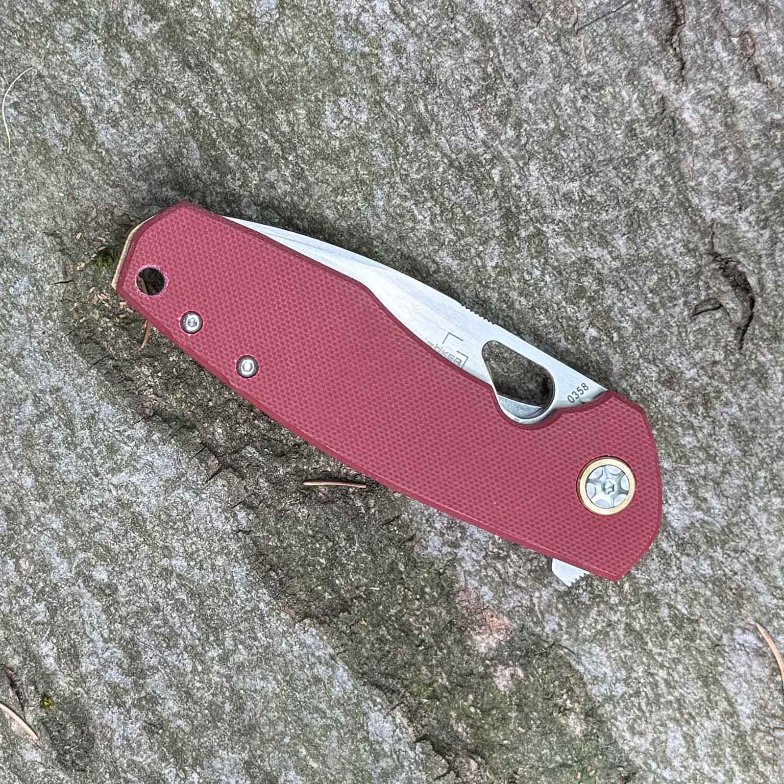 Böker Plus Little Friend – Taschenmesser mit CPM-S-35VN Klinge, G10 Griff und Clip – Messeransicht