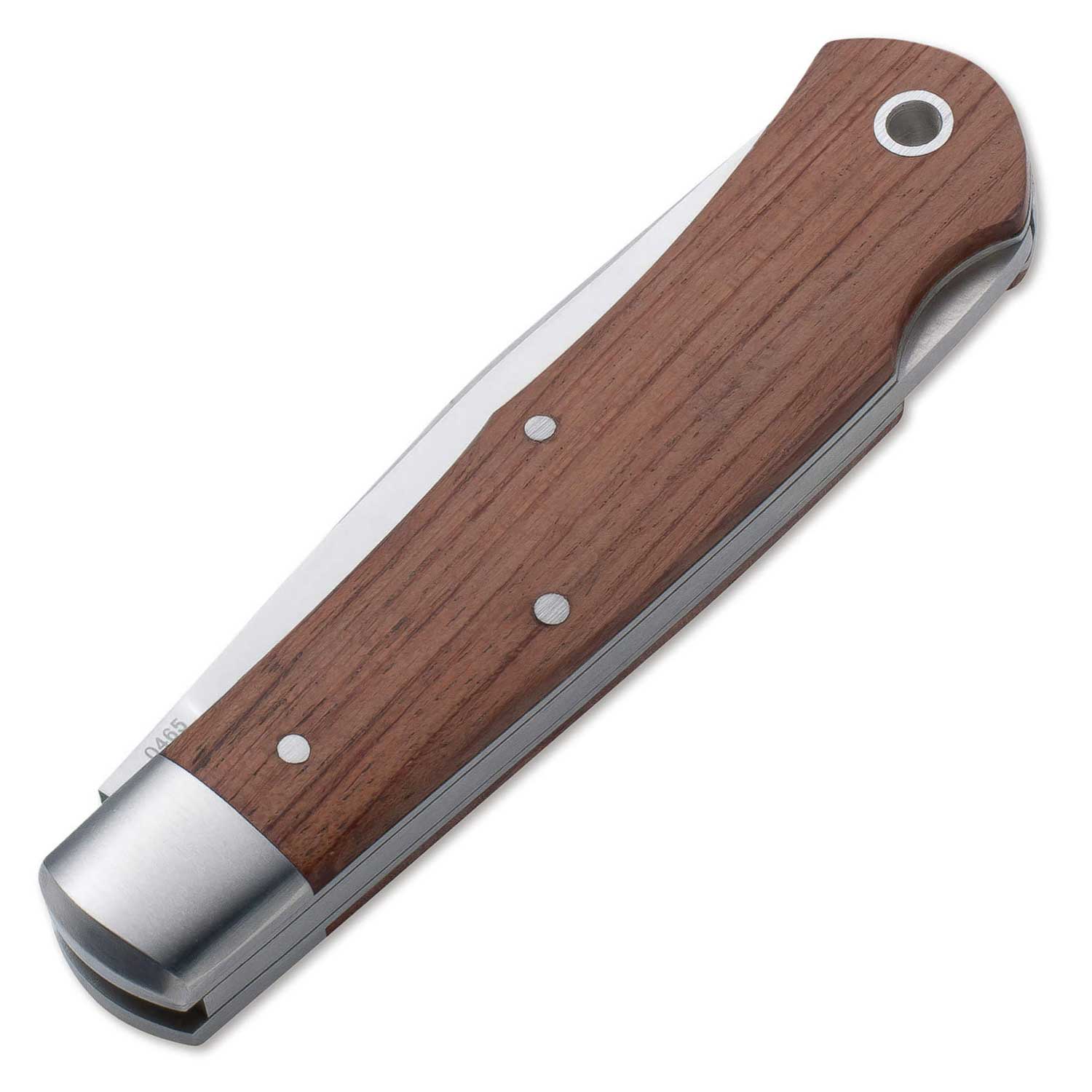 Böker Plus Lockback Bubinga - Edelstahl Taschenmesser mit Bubingaholzgriff – Detailansicht