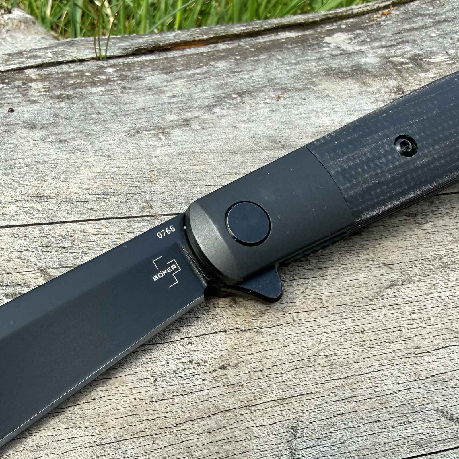 Böker Plus Modern Stockman – Taschenmesser mit Nitro-V Klinge und Micarta-Griff – für den täglichen EDC-Einsatz