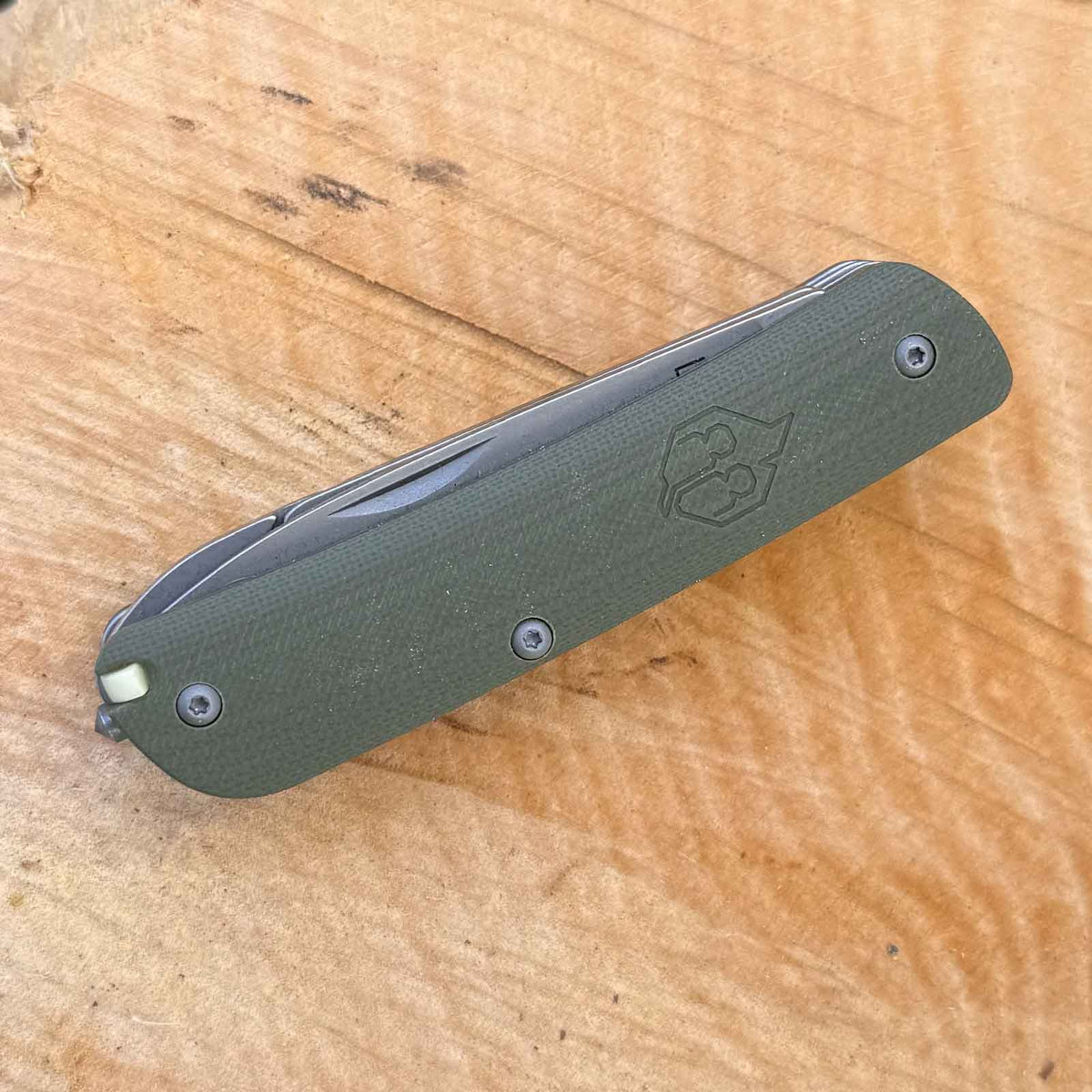 Böker Naturensöhne MK II NXT – Taschenmesser mit 8 Funktionen (grün) – Produktansicht des Messers – Detailansicht 3