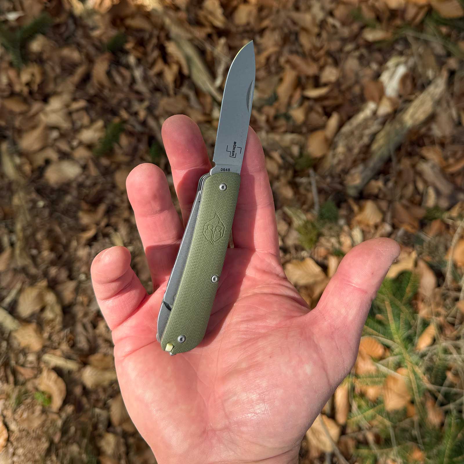 Böker Naturensöhne MK II NXT – Taschenmesser mit 8 Funktionen (grün) – Maße und Abmessungen