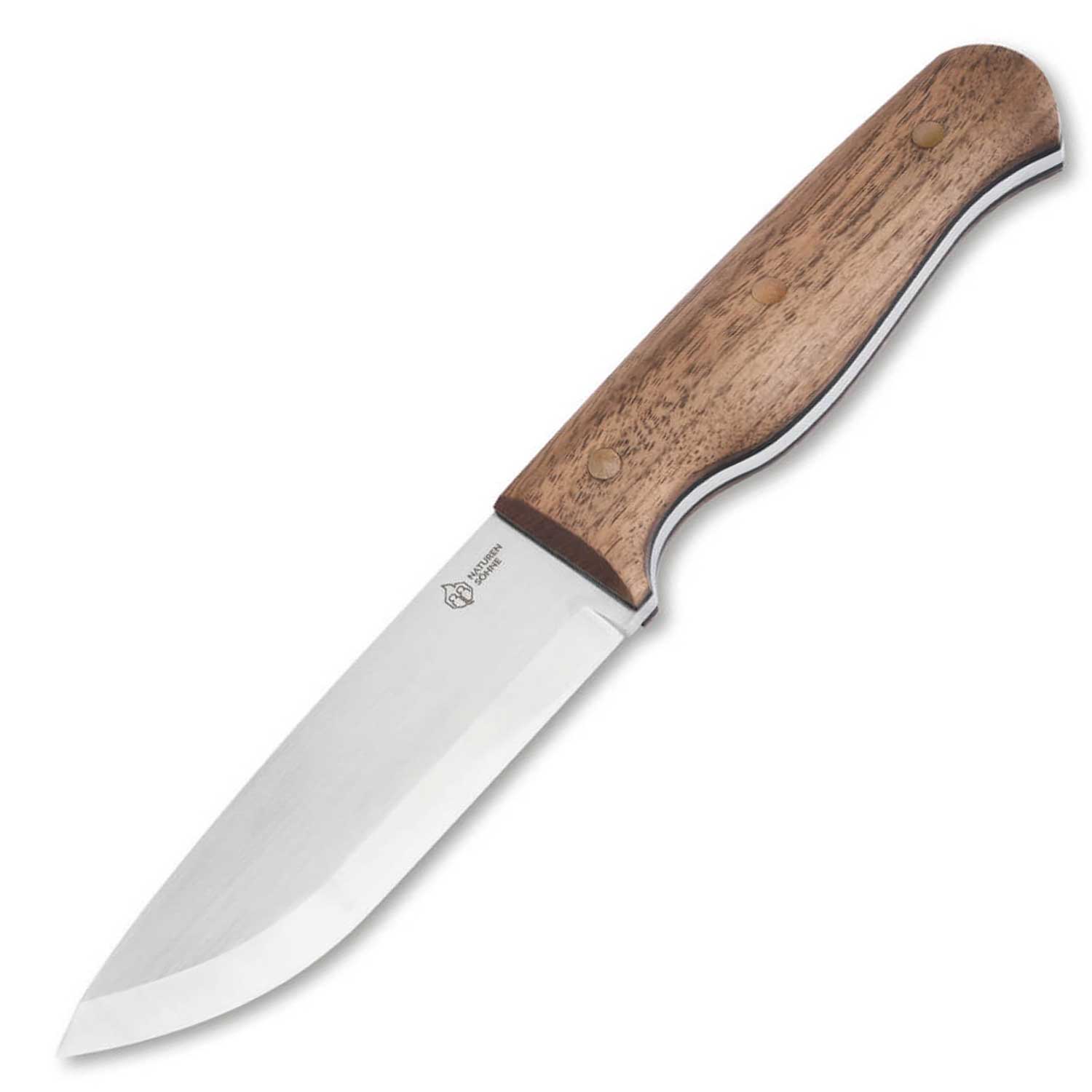 Böker Naturensöhne MK. III - Outdoormesser mit Walnussgriff & Lederscheide – Detailansicht